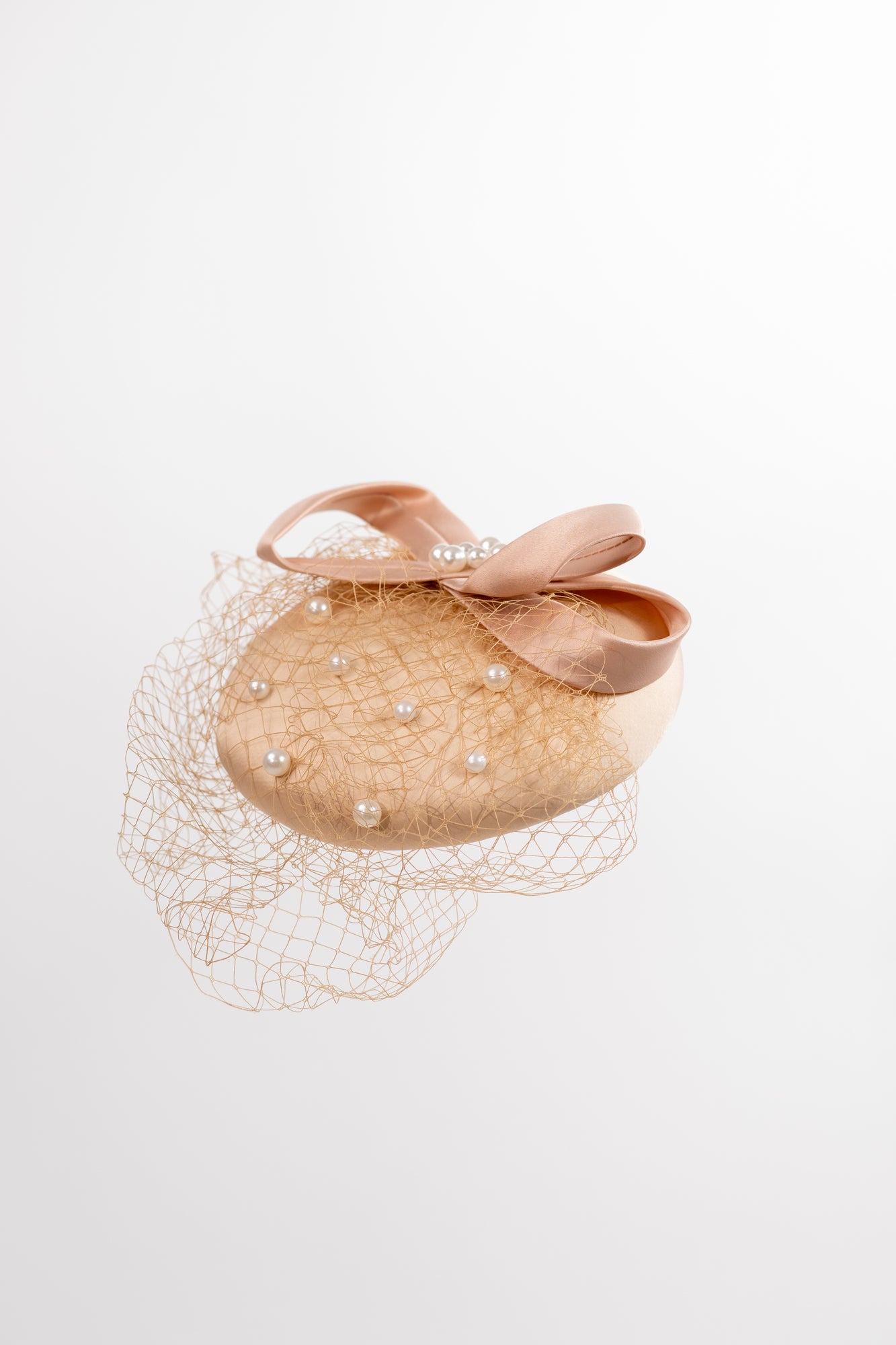 Infinity Ribbon with Pearls Hat