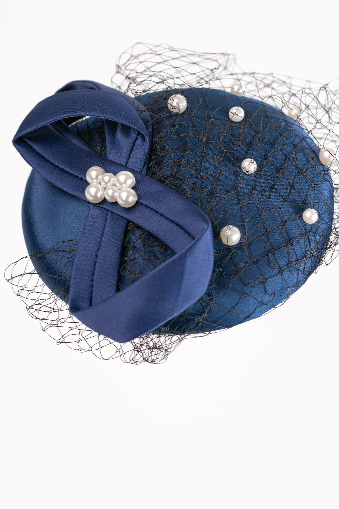 Infinity Ribbon with Pearls Hat