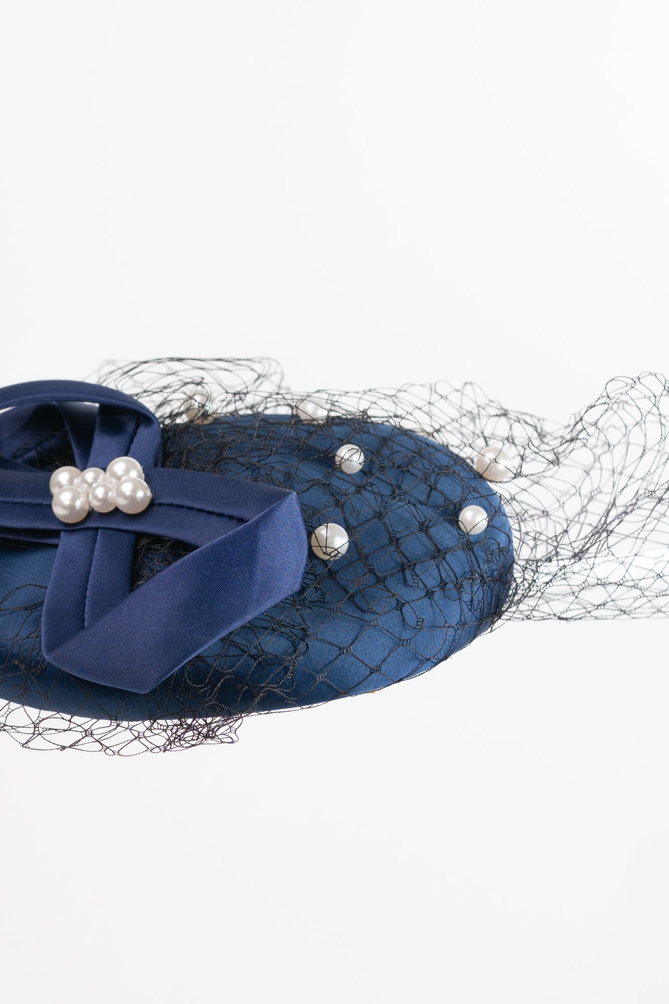 Infinity Ribbon with Pearls Hat
