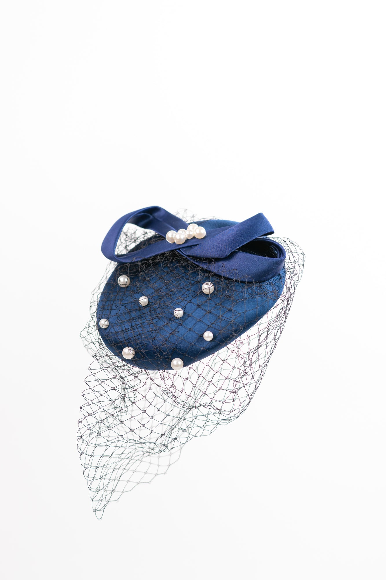 Infinity Ribbon with Pearls Hat