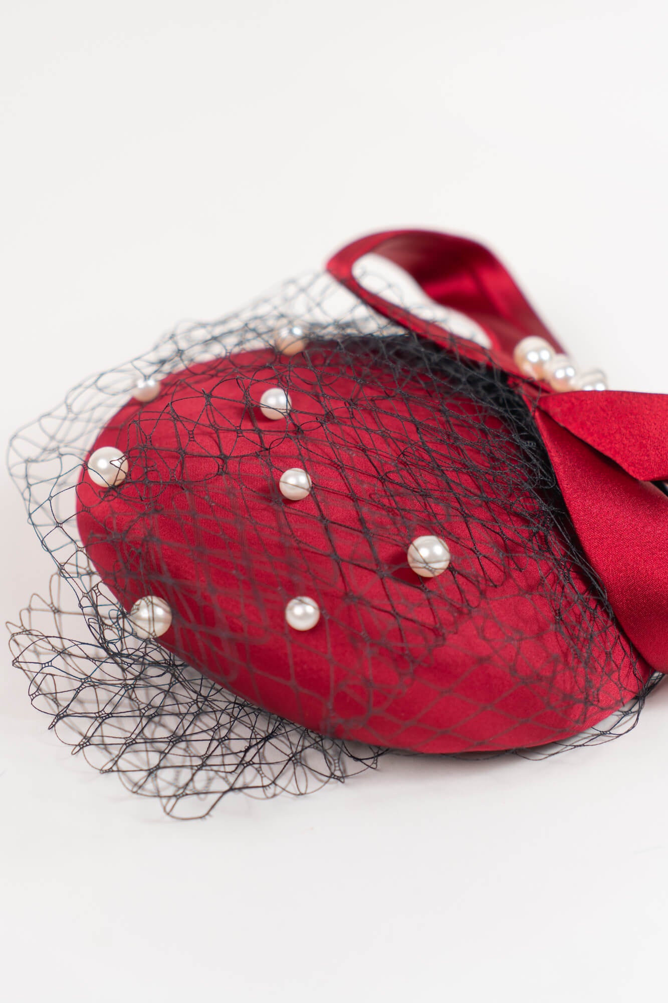 Infinity Ribbon with Pearls Hat