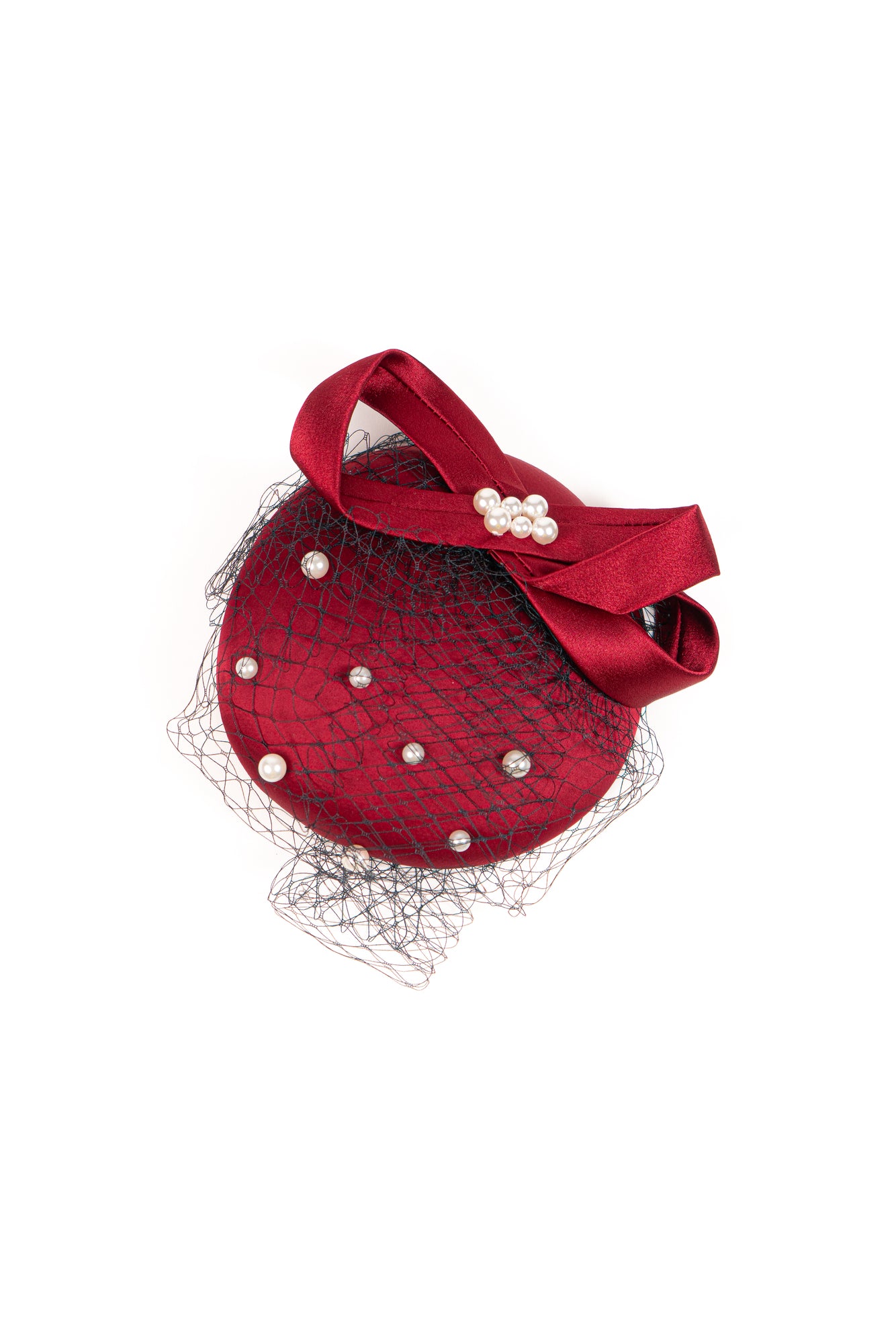 Infinity Ribbon with Pearls Hat