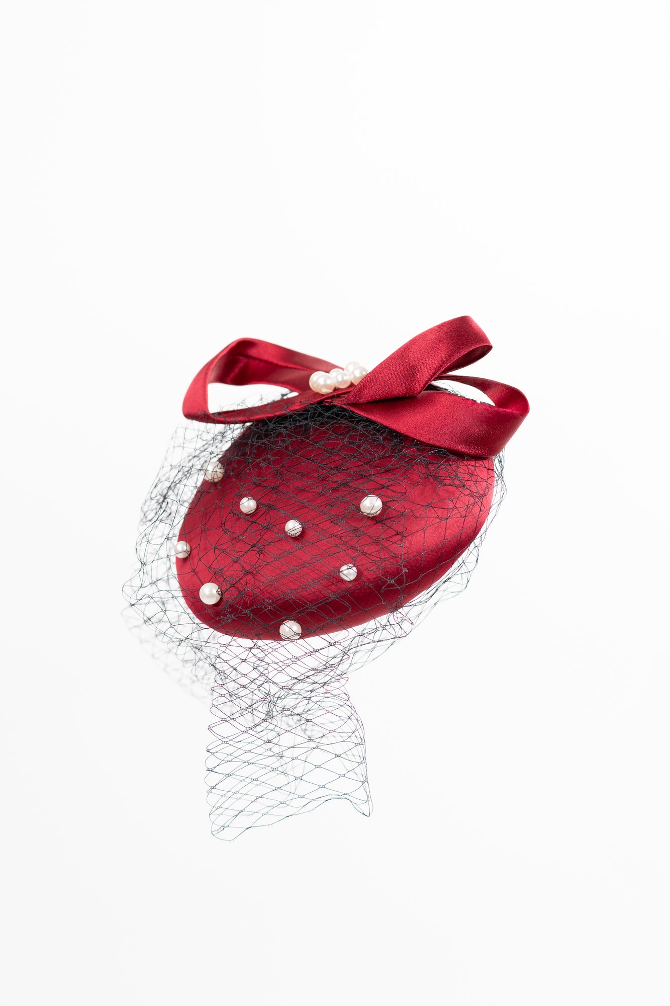 Infinity Ribbon with Pearls Hat