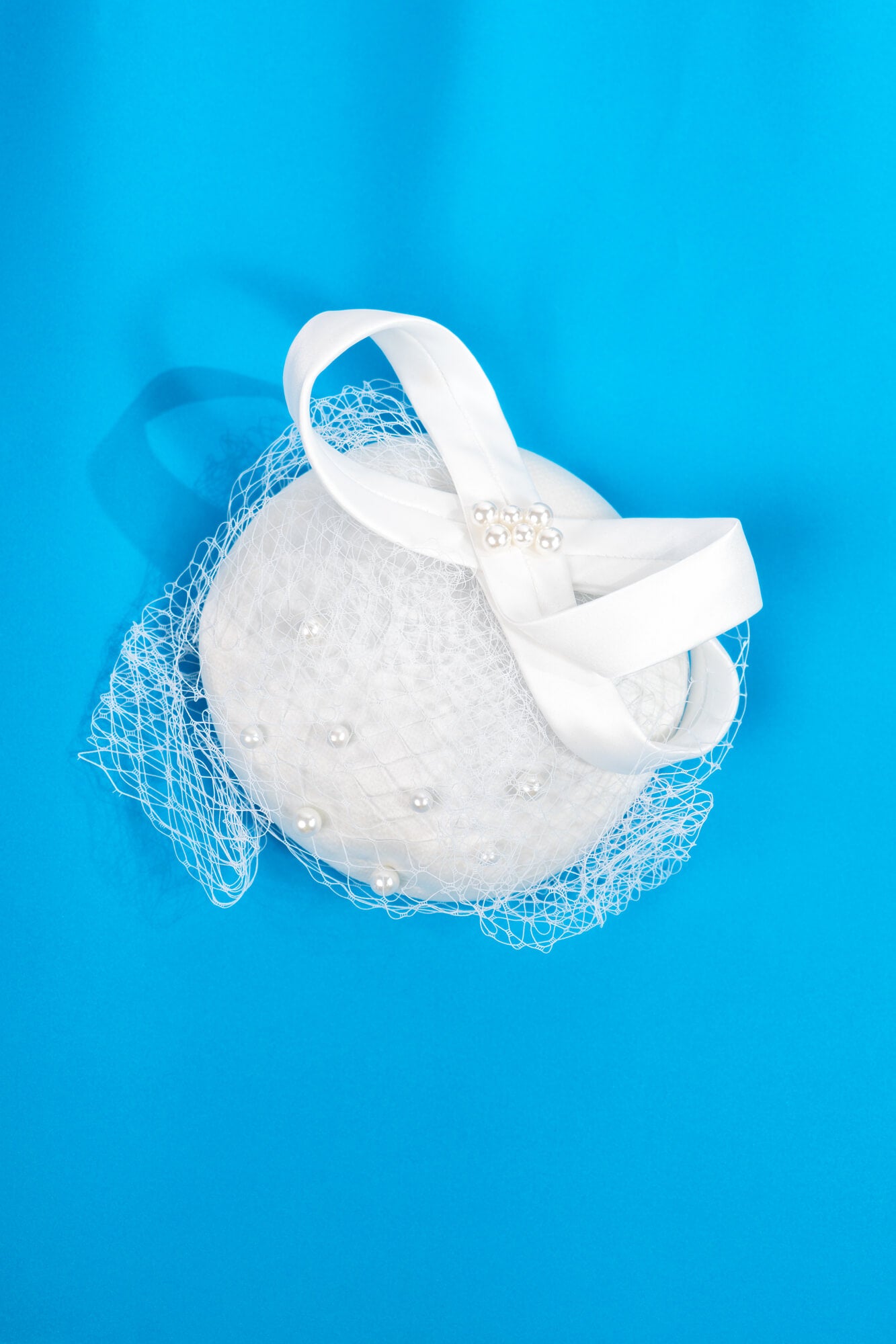 Infinity Ribbon with Pearls Hat