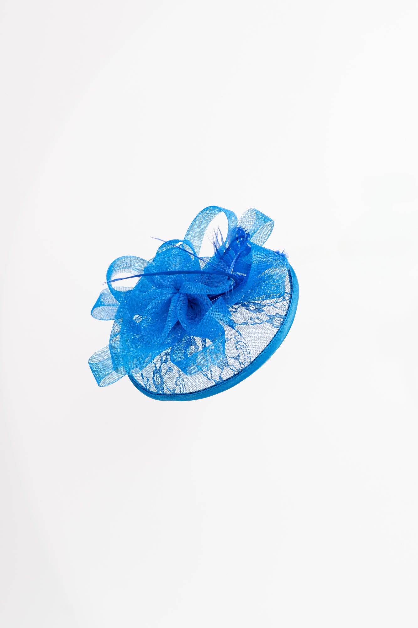 Lace Mesh Flower Fascinator Hat