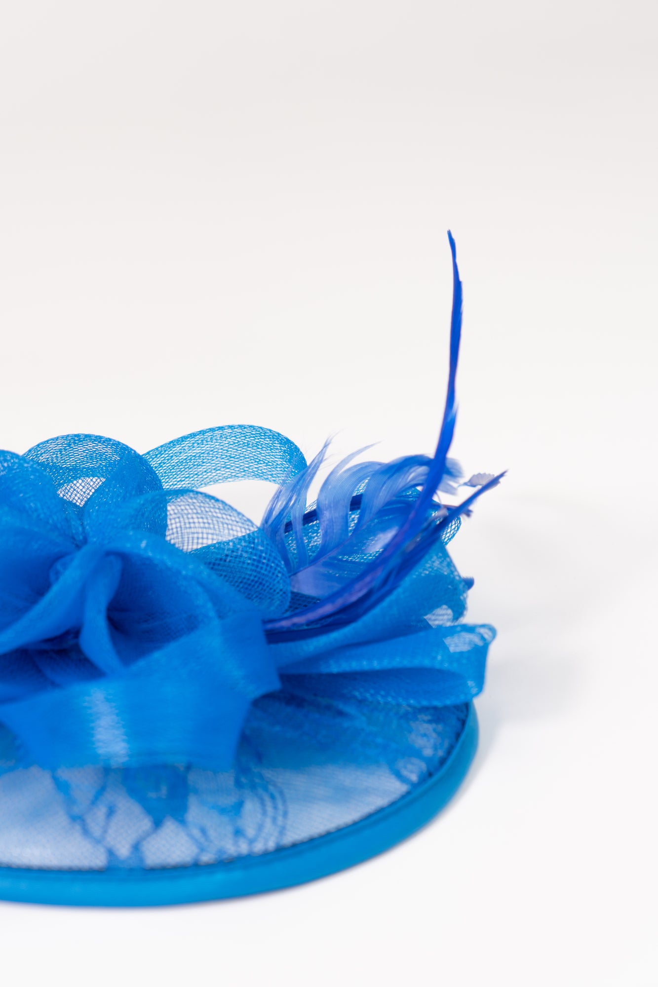 Lace Mesh Flower Fascinator Hat