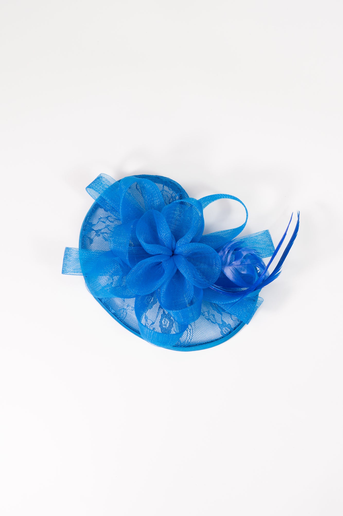 Lace Mesh Flower Fascinator Hat