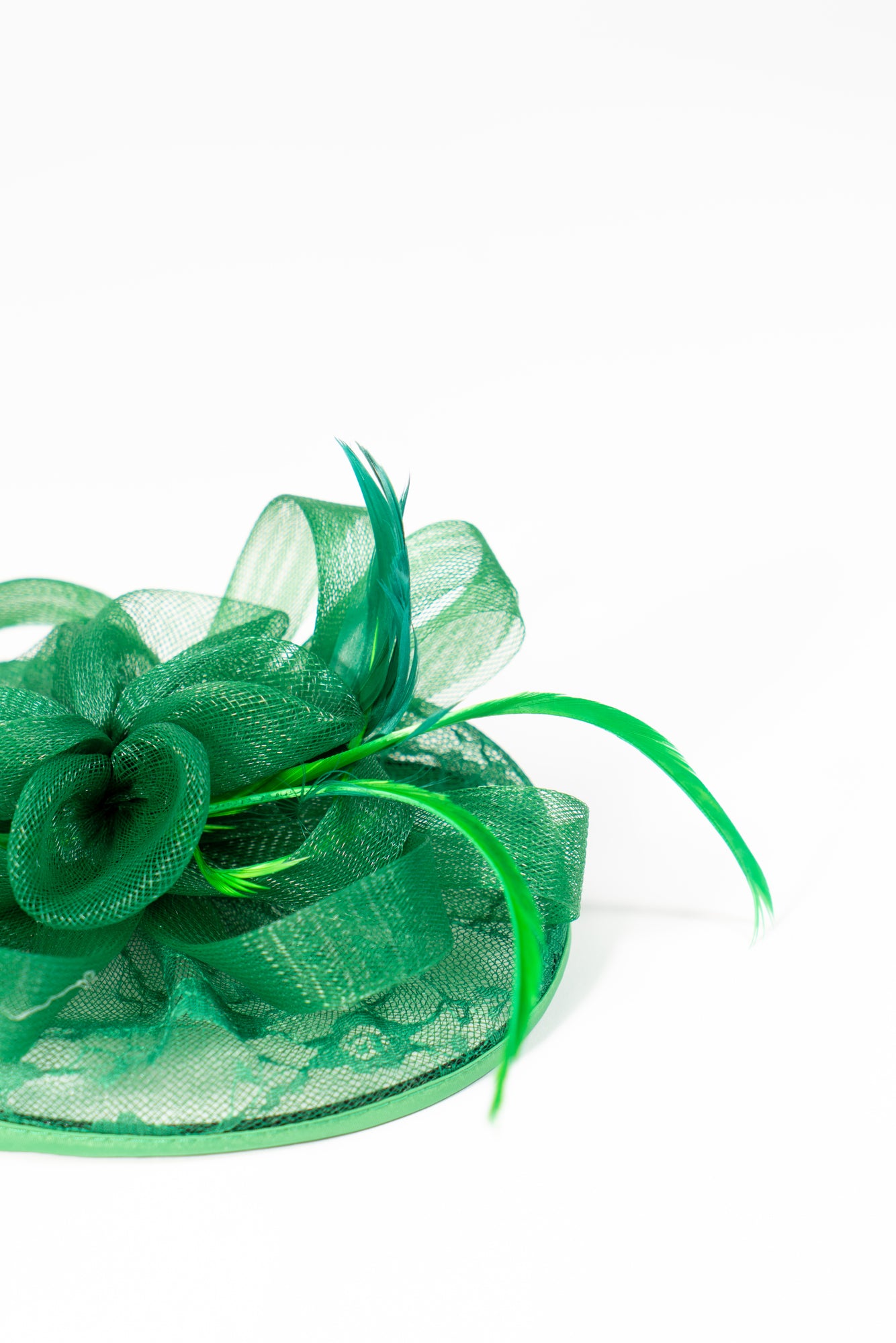 Lace Mesh Flower Fascinator Hat
