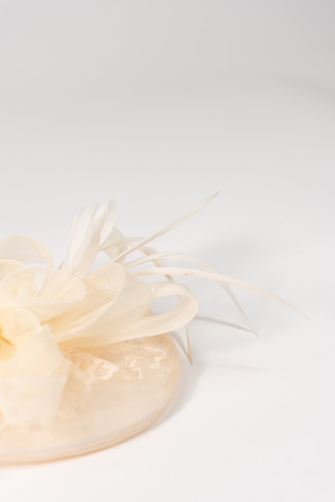 Lace Mesh Flower Fascinator Hat