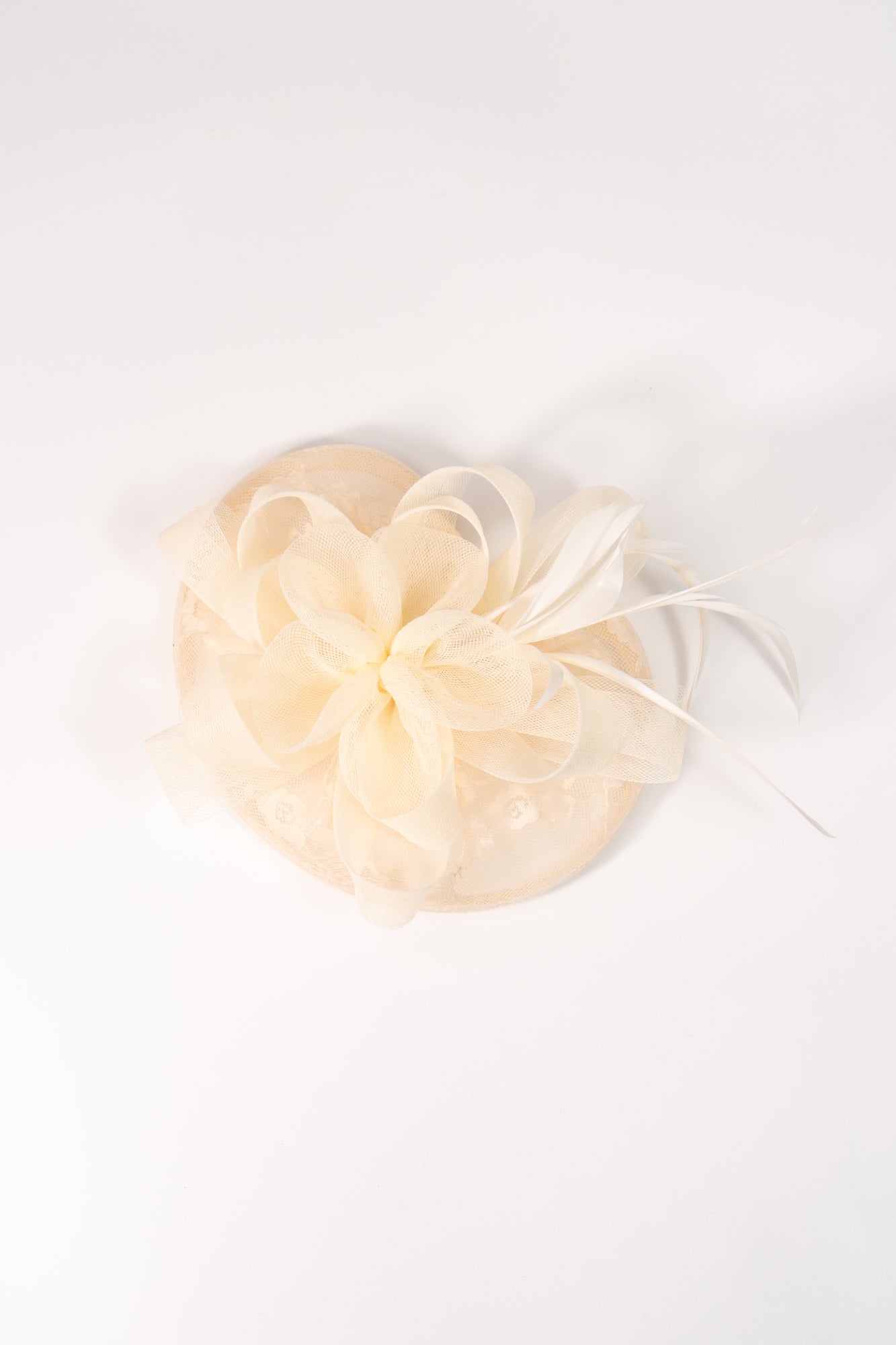 Lace Mesh Flower Fascinator Hat