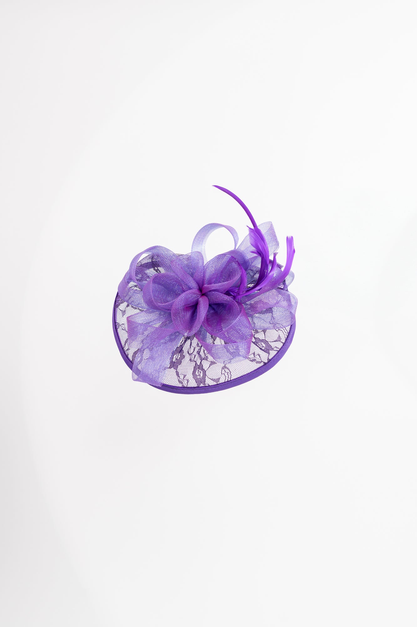 Lace Mesh Flower Fascinator Hat