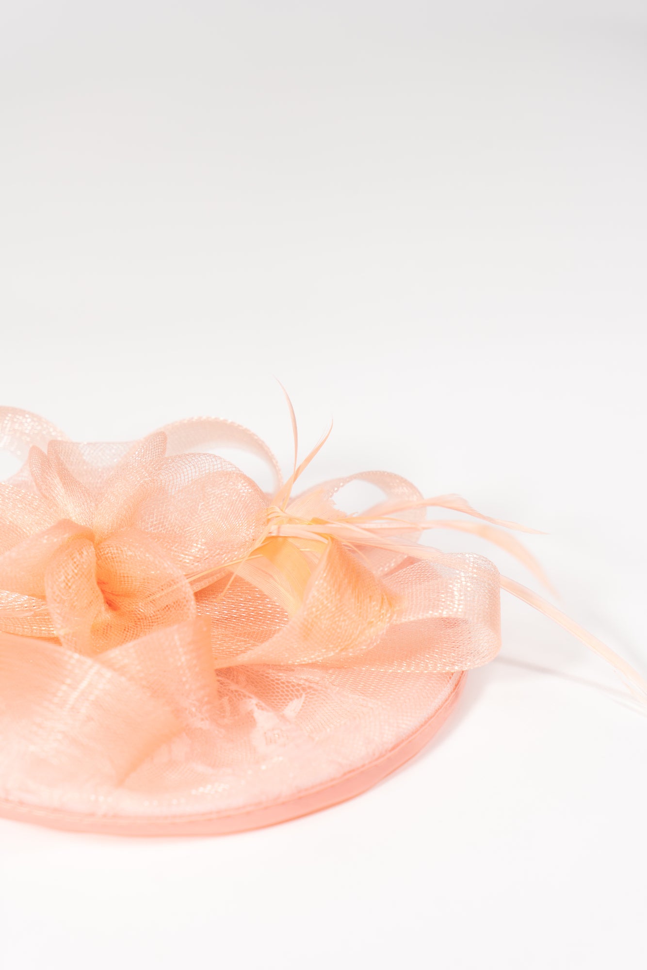 Lace Mesh Flower Fascinator Hat