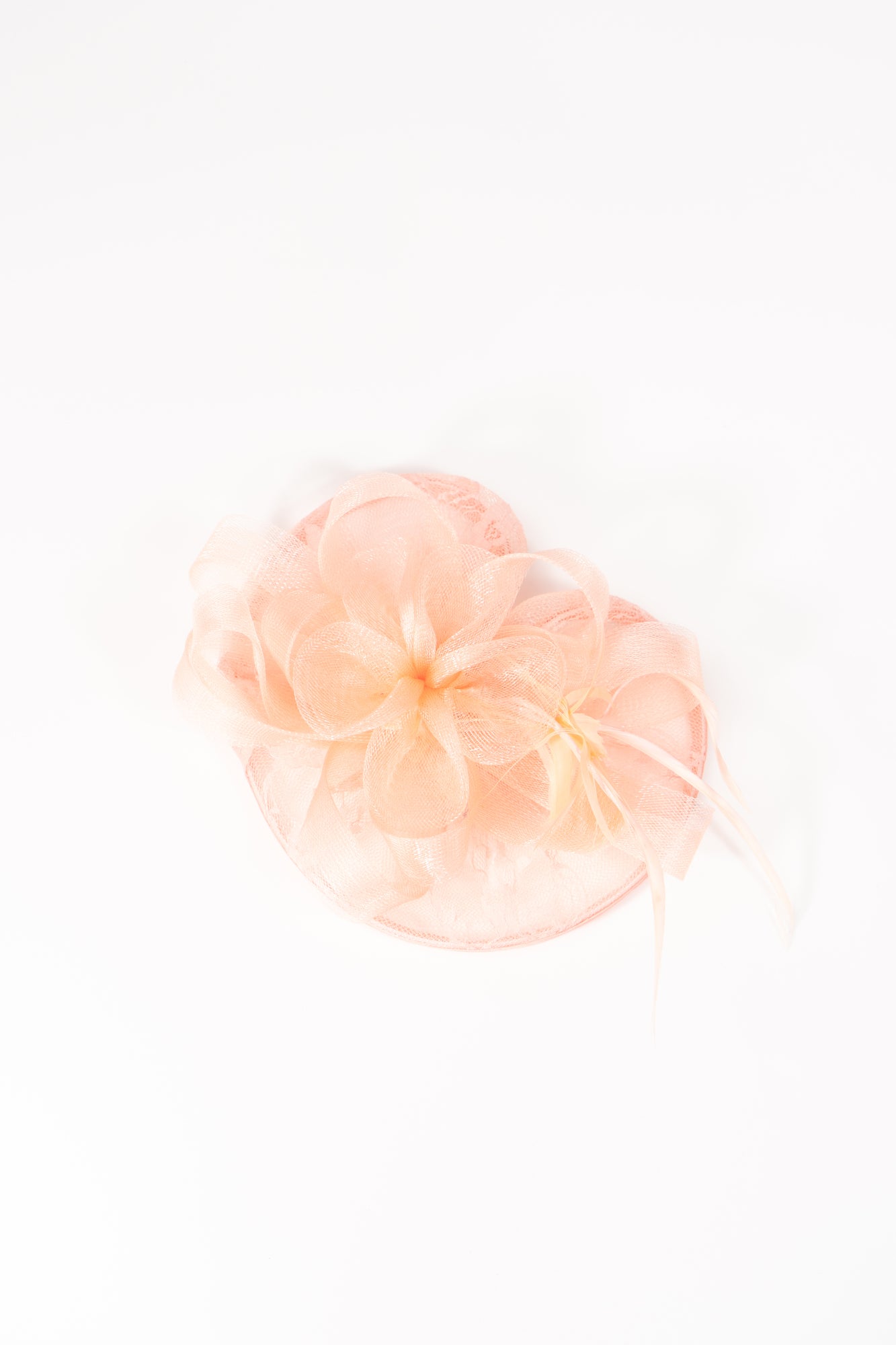 Lace Mesh Flower Fascinator Hat