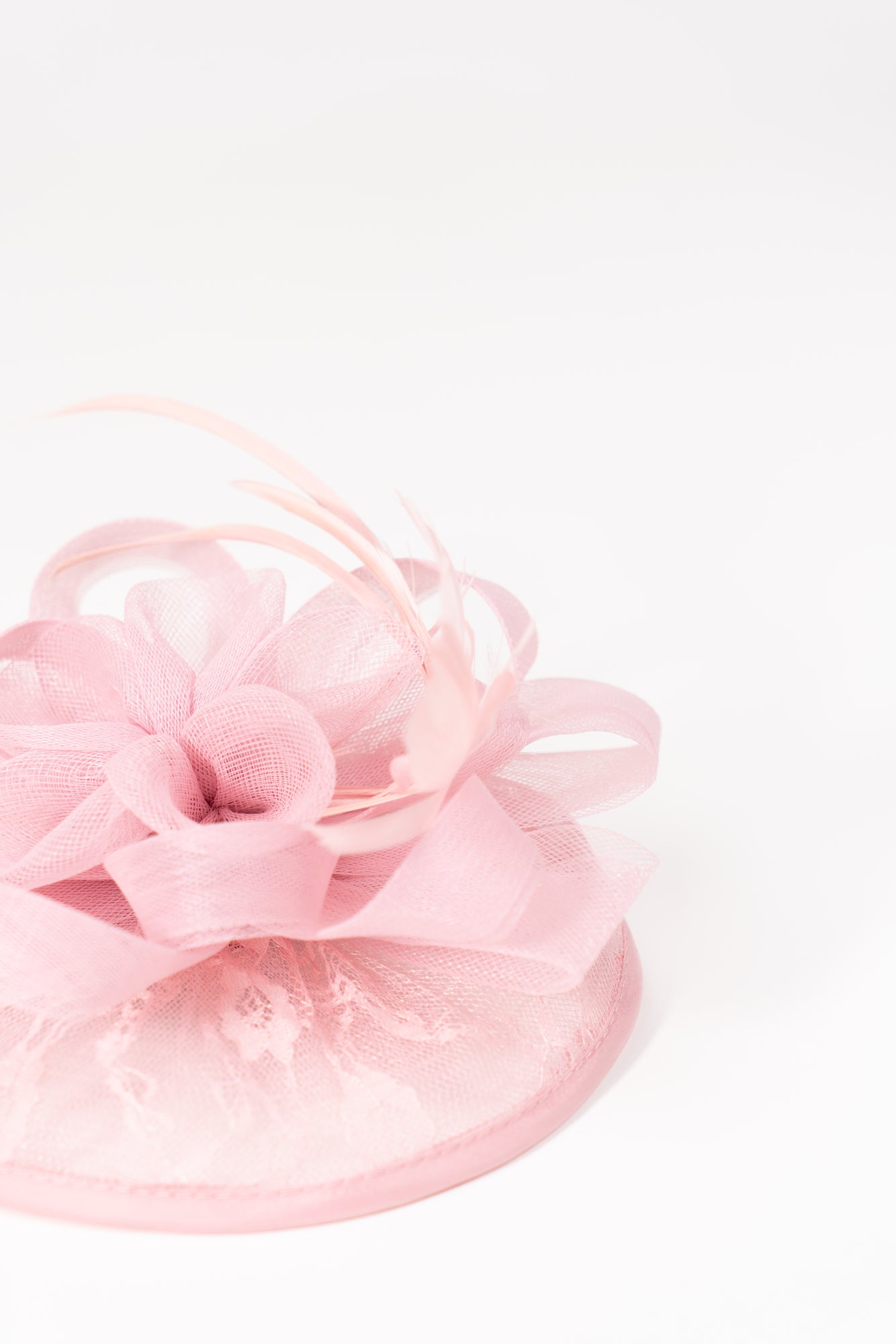 Lace Mesh Flower Fascinator Hat