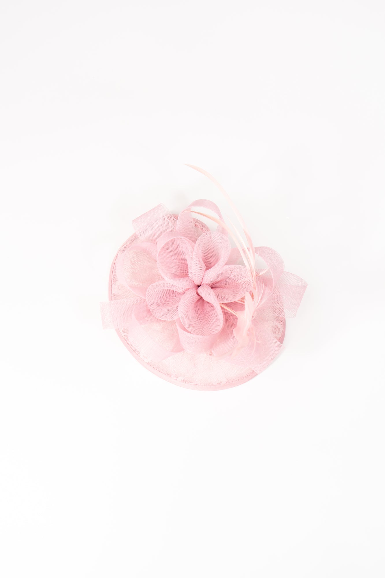 Lace Mesh Flower Fascinator Hat