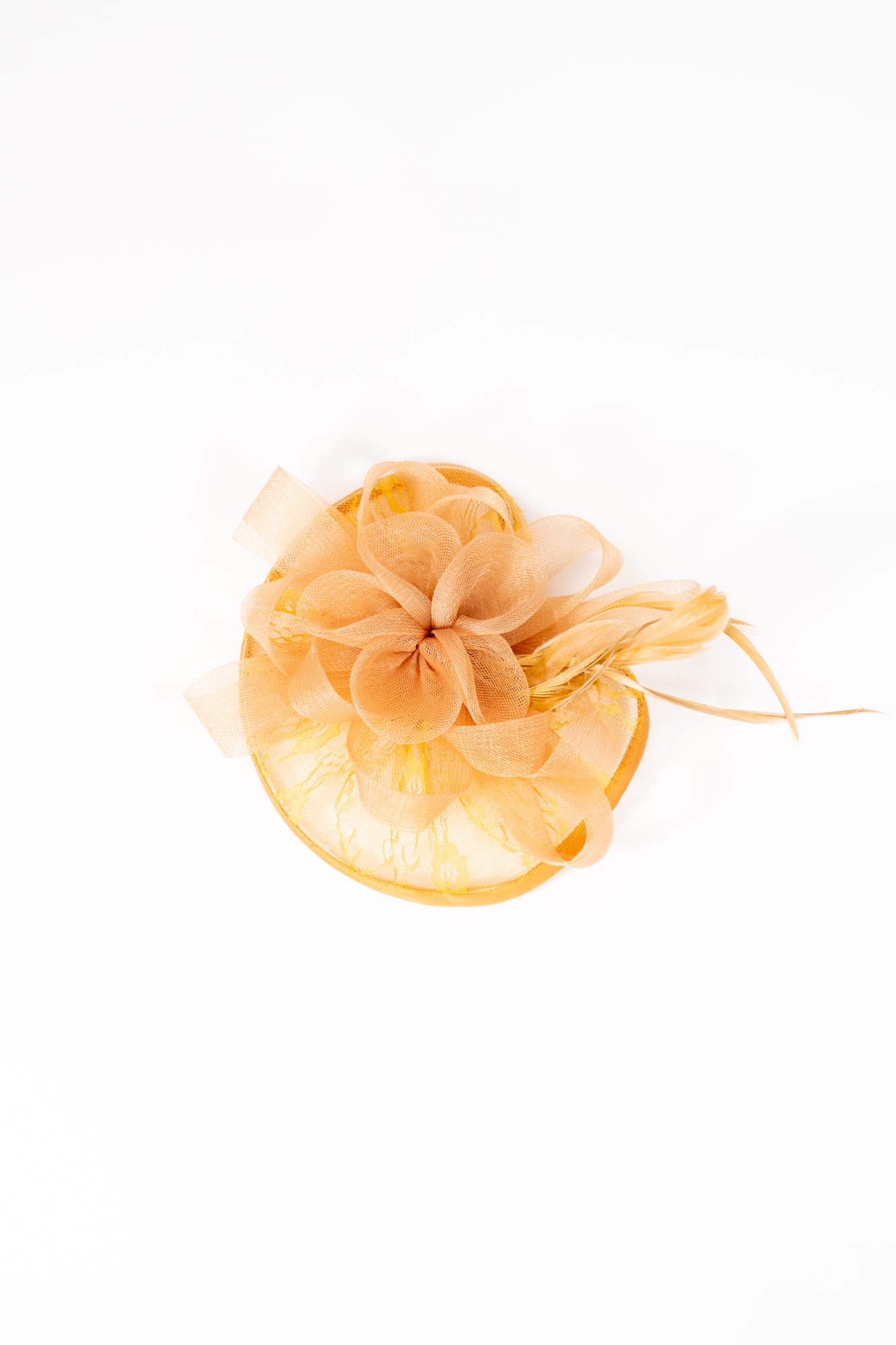 Lace Mesh Flower Fascinator Hat