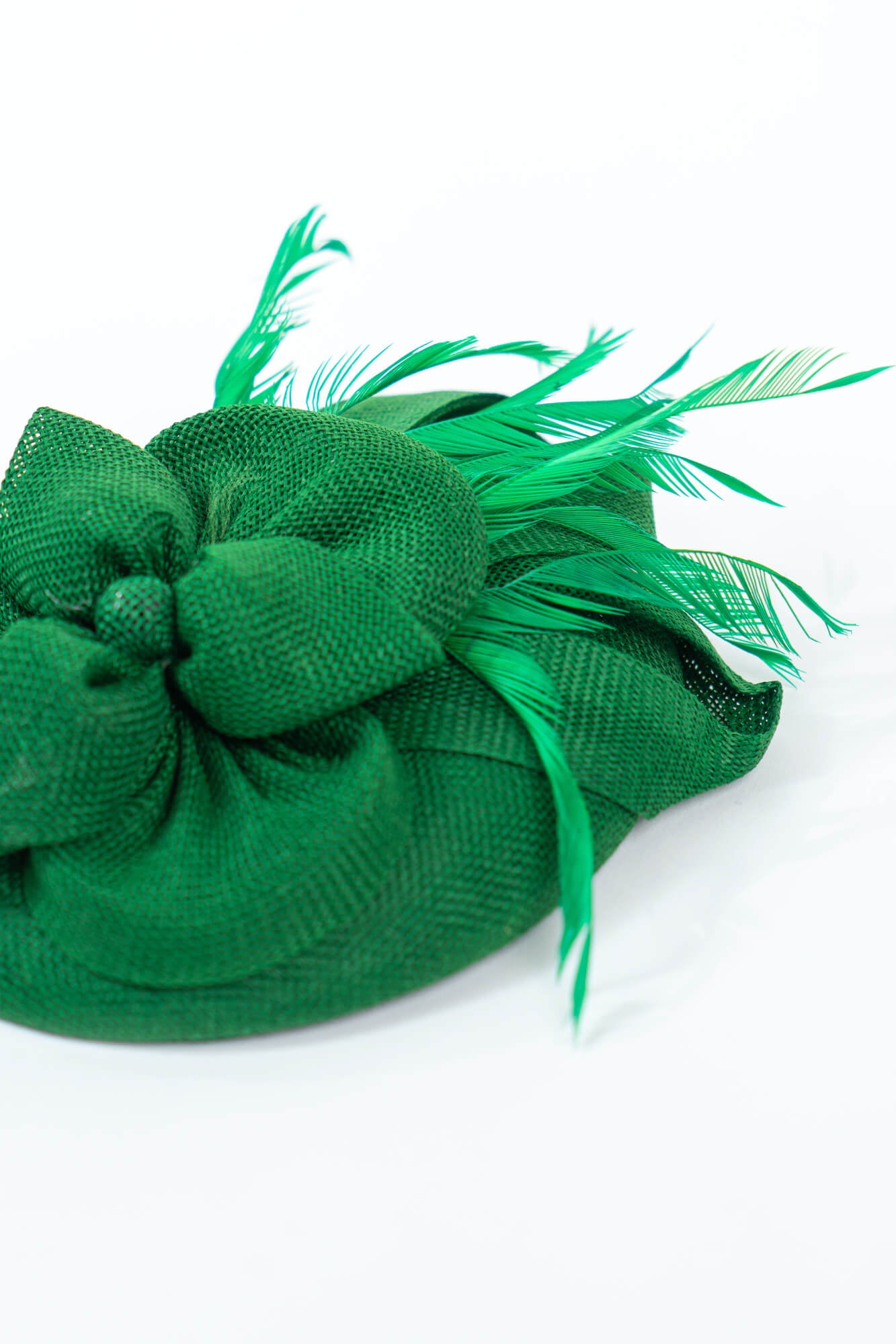 Large Bow Knot Linen Fascinator Hat