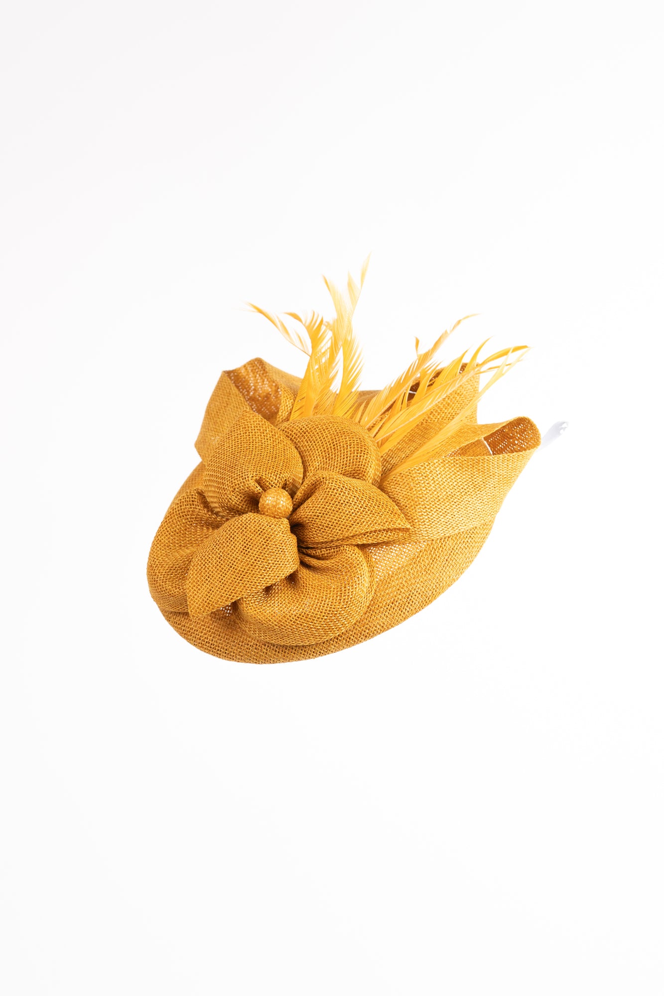 Large Bow Knot Linen Fascinator Hat