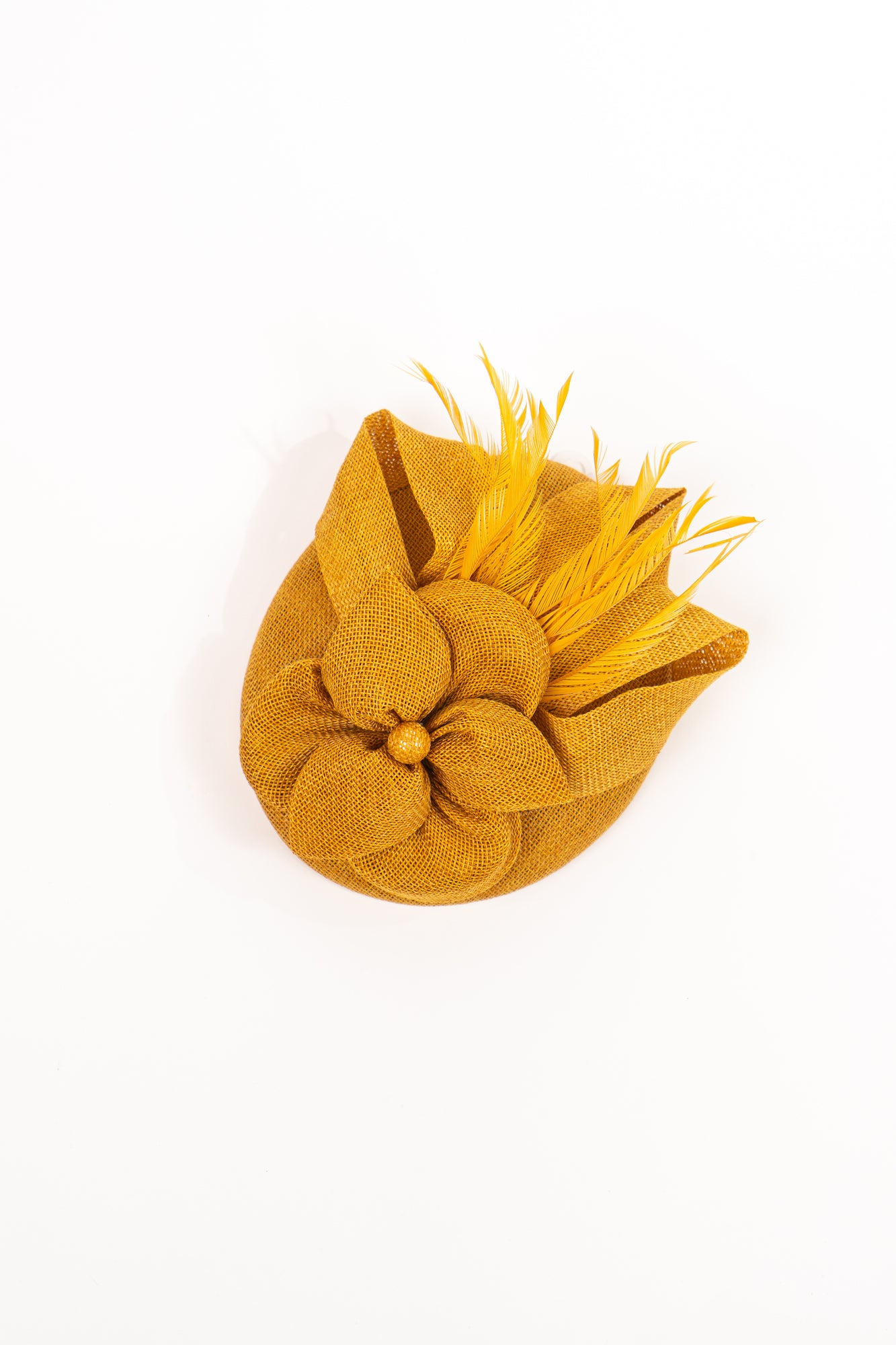 Large Bow Knot Linen Fascinator Hat