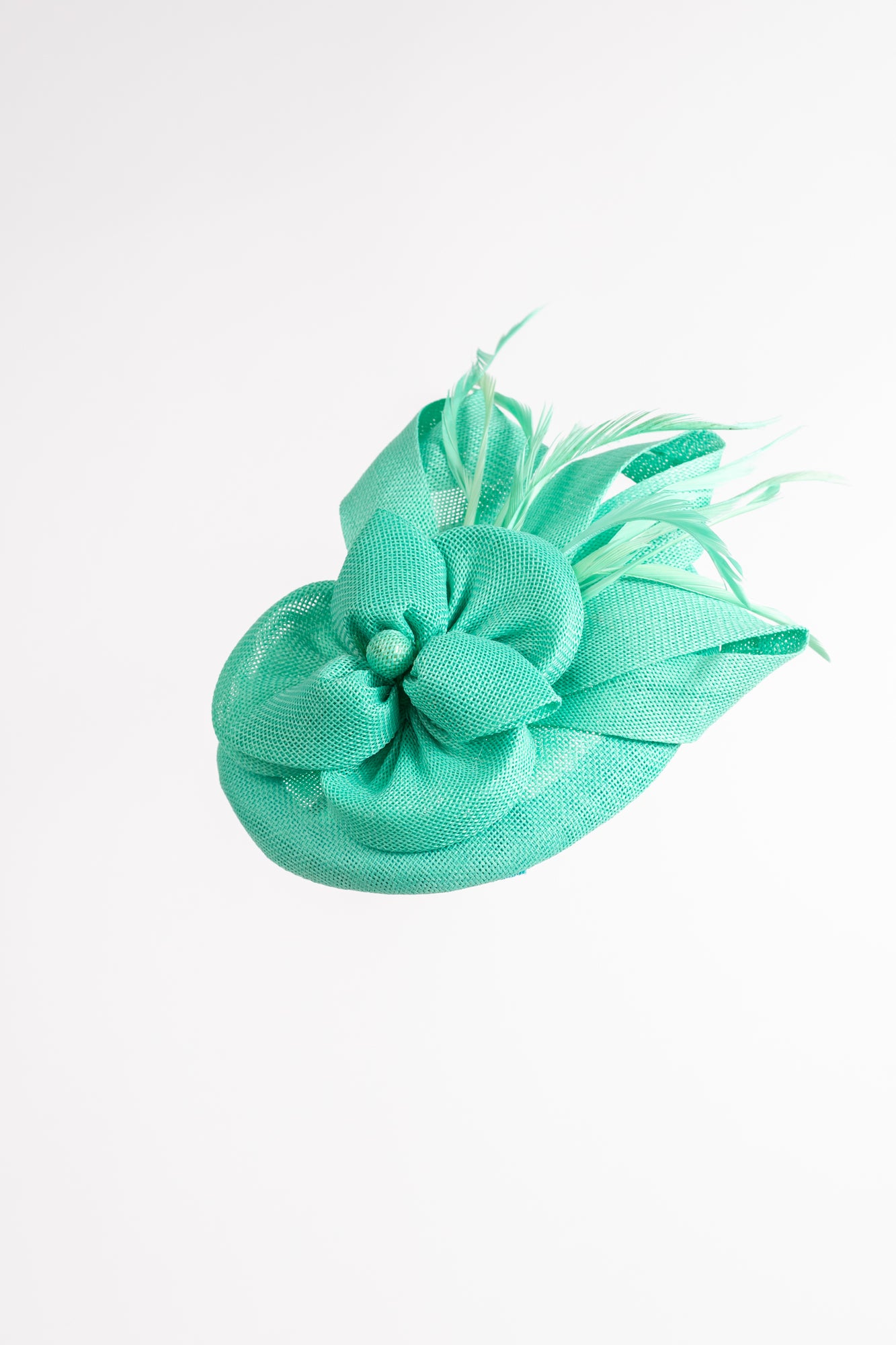 Large Bow Knot Linen Fascinator Hat