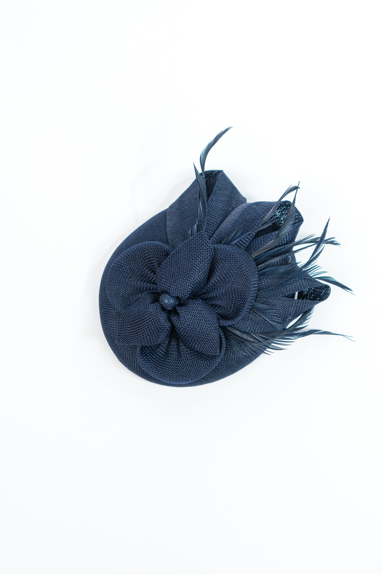 Large Bow Knot Linen Fascinator Hat