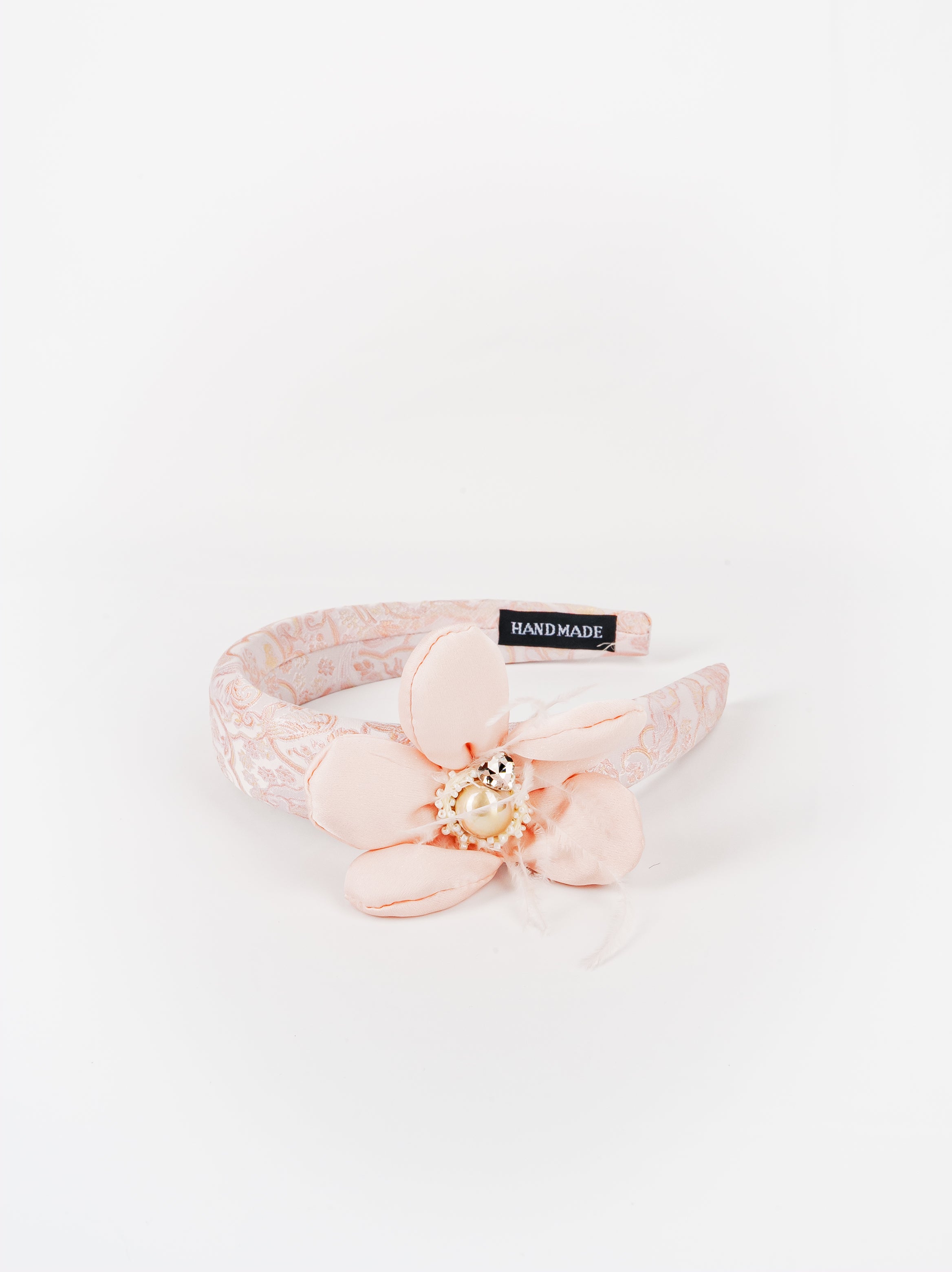 Blush Bloom Feather Headband