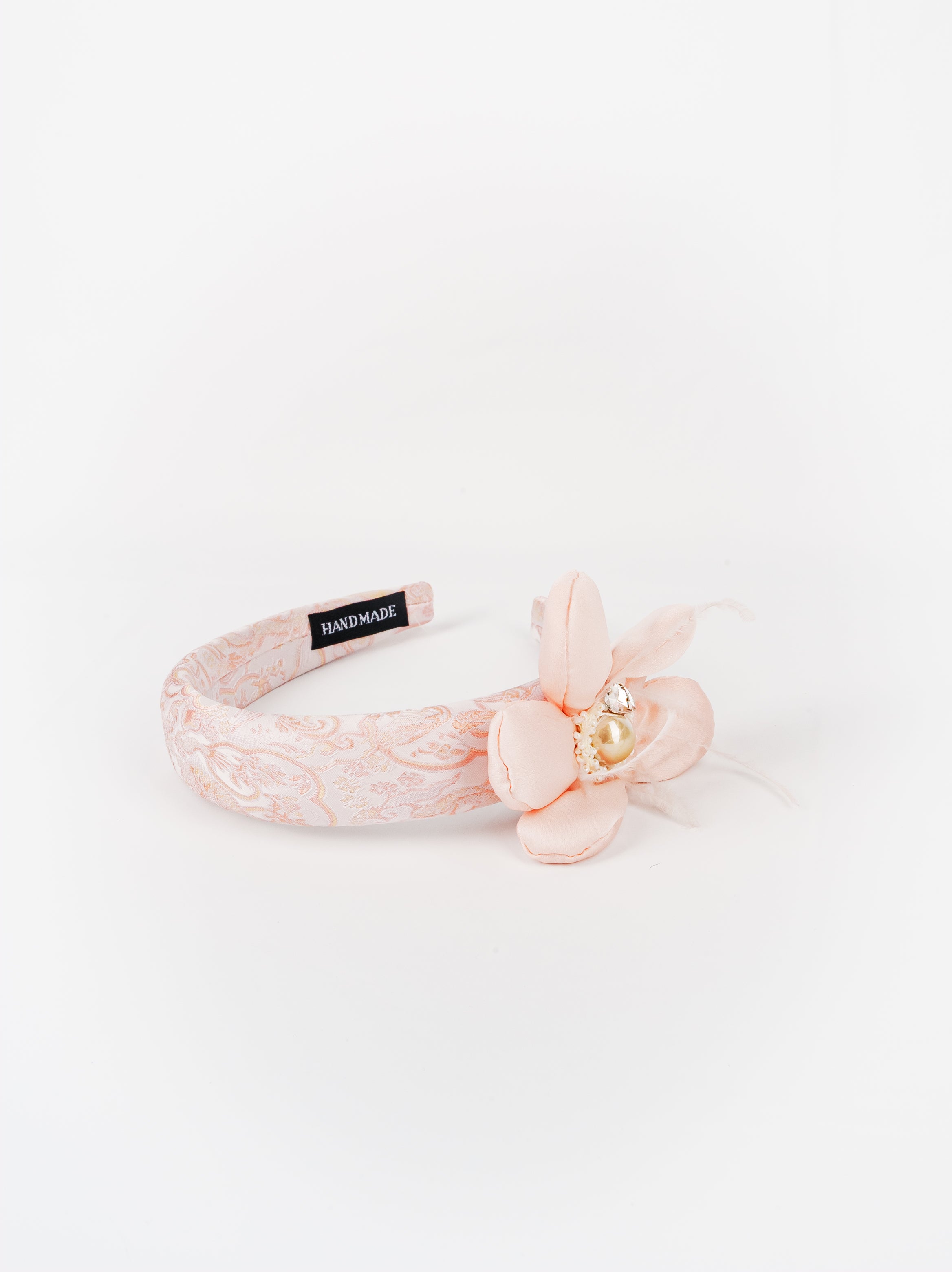 Blush Bloom Feather Headband