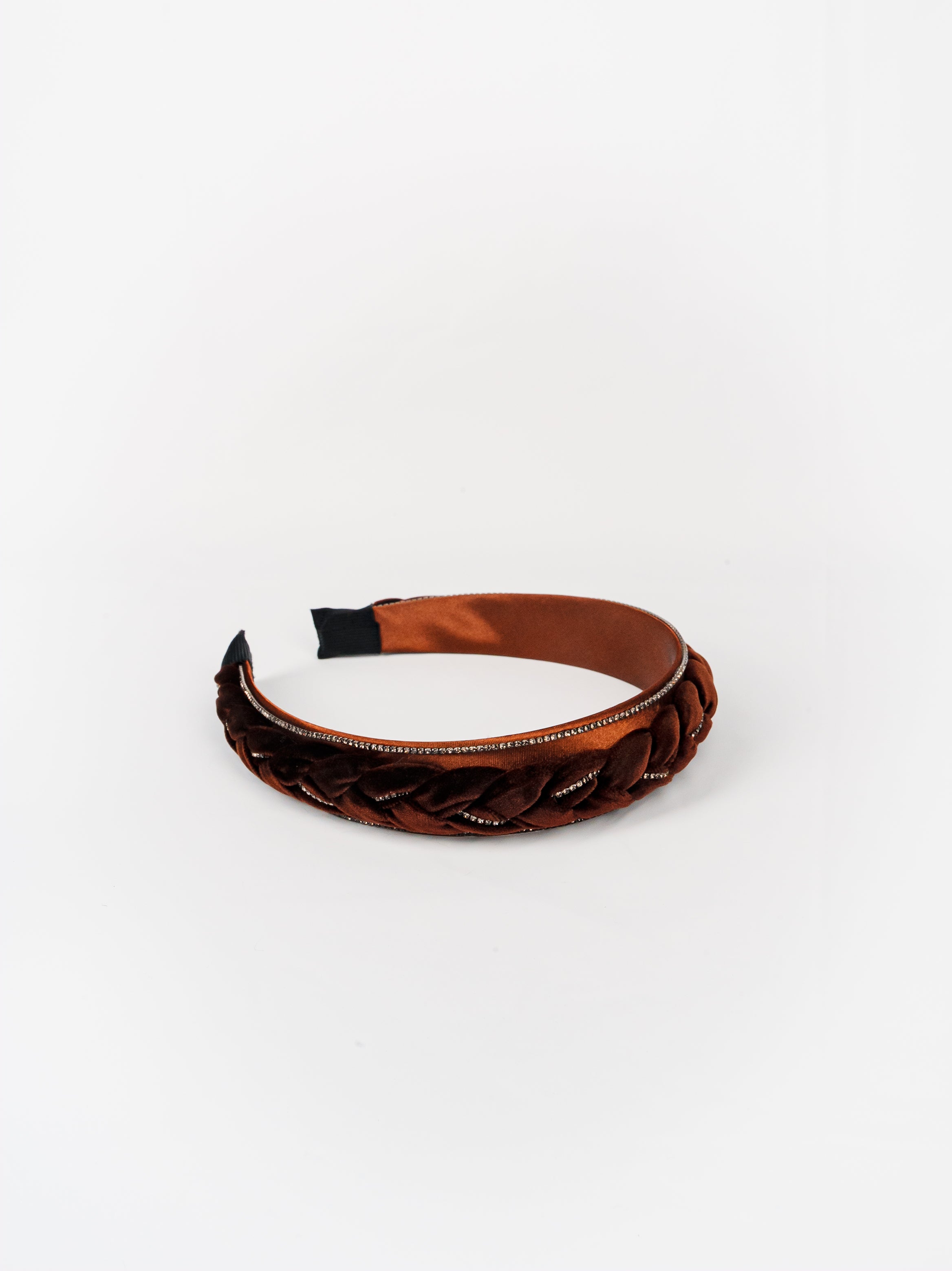 Velvet Crystal-Braid Headband