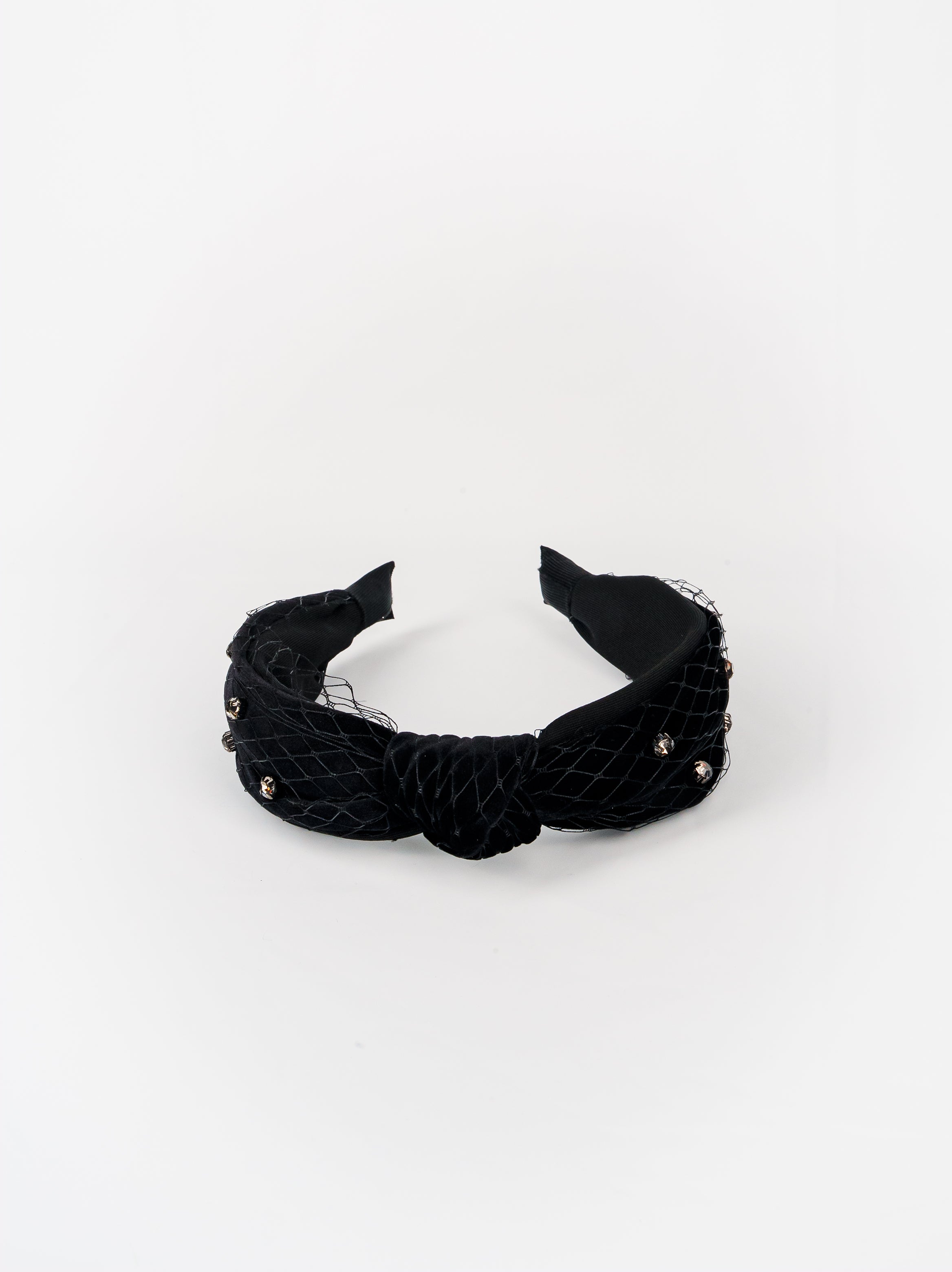 Velvet Veil Crystal Headband