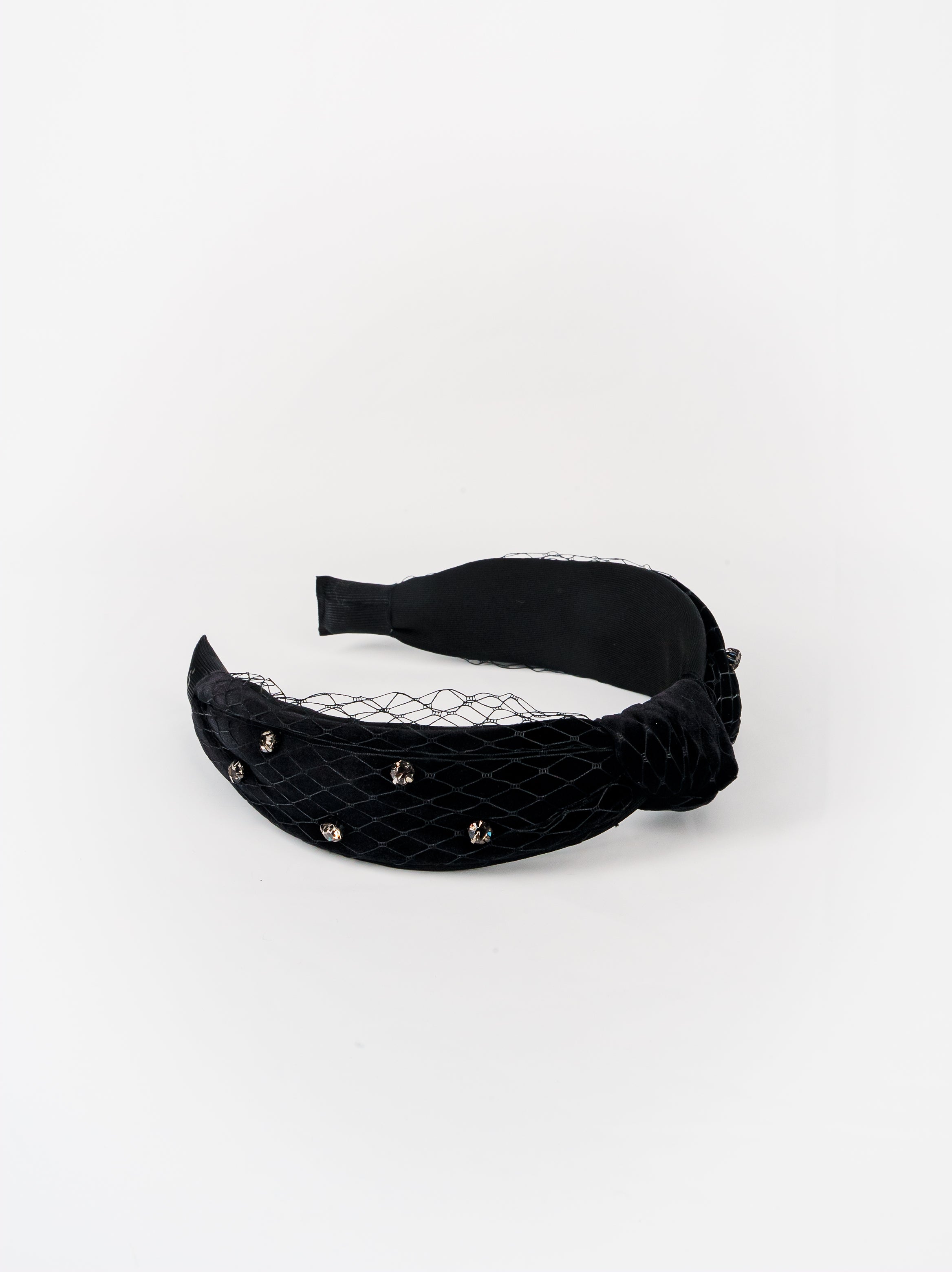 Velvet Veil Crystal Headband