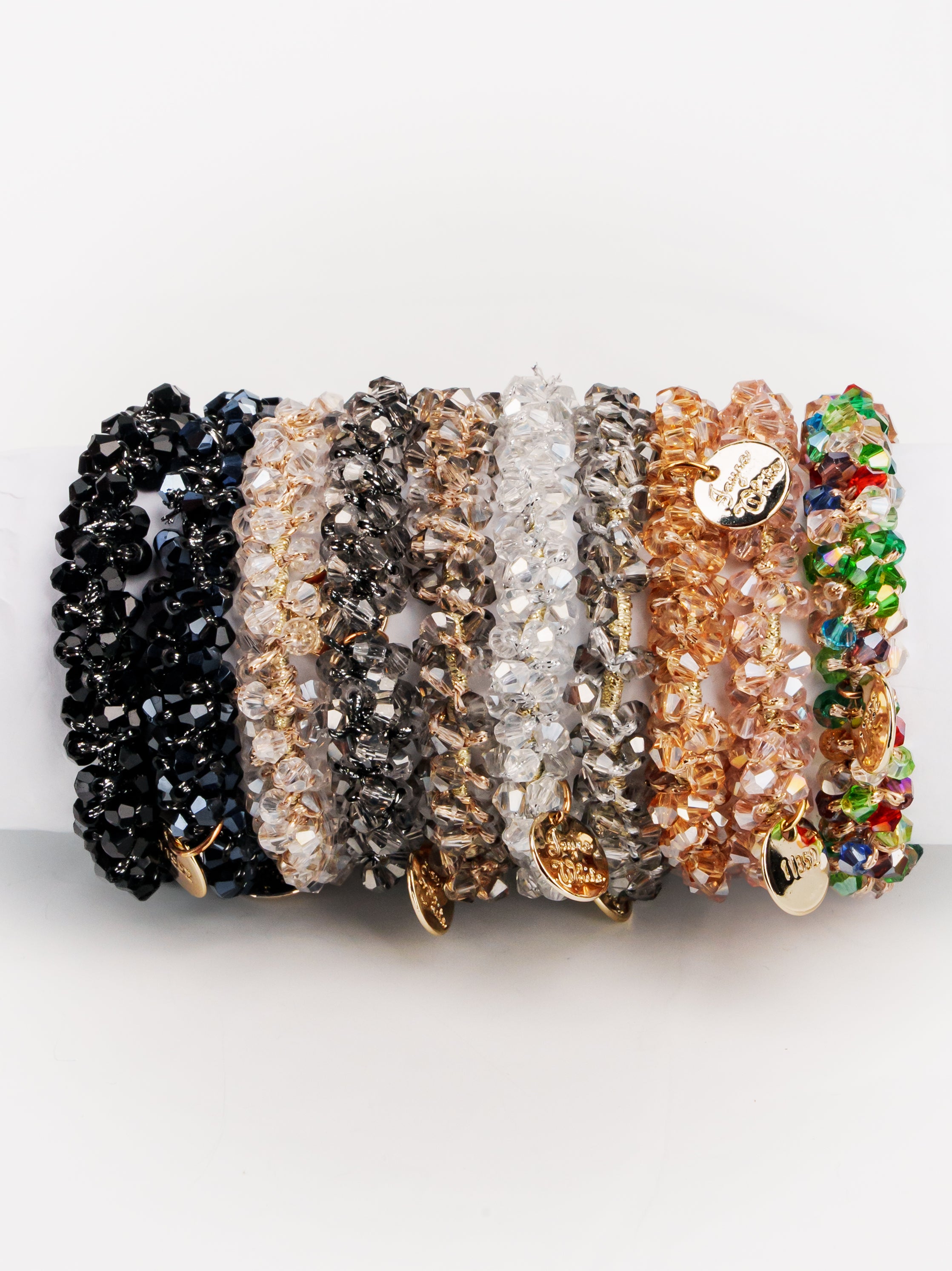 Crystal Bead Hair Tie Set