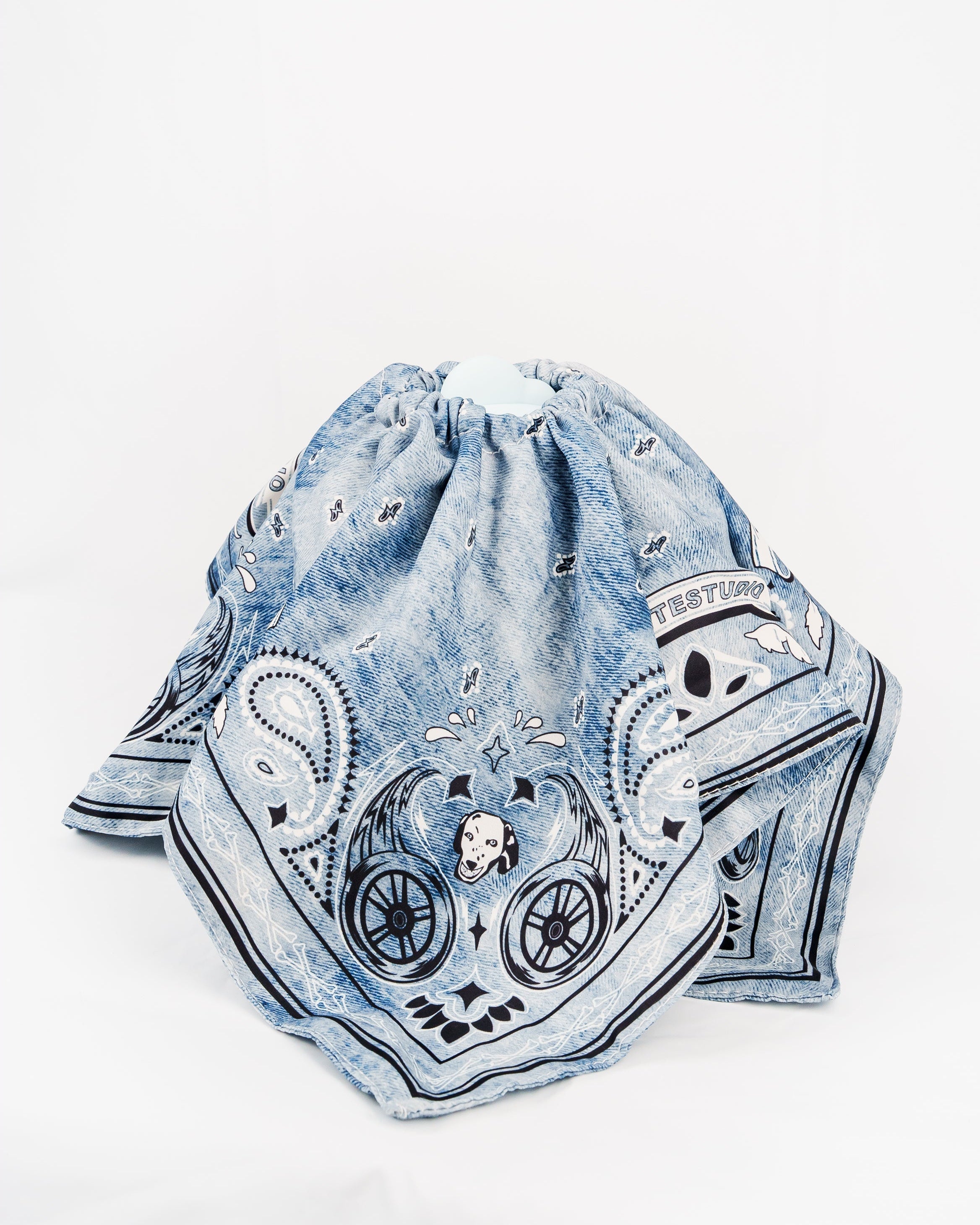 Paisley Bandana Hair Scrunchie