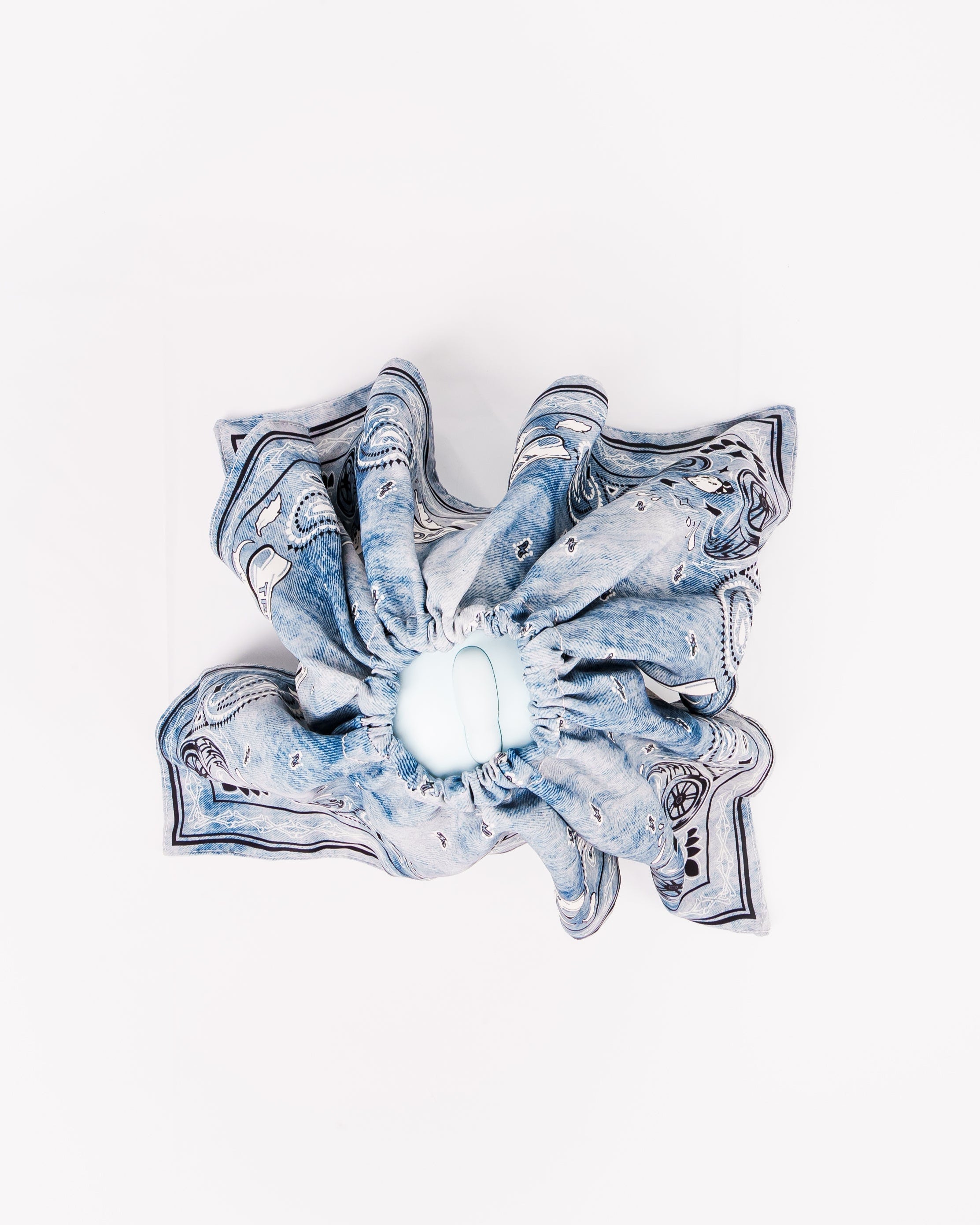 Paisley Bandana Hair Scrunchie