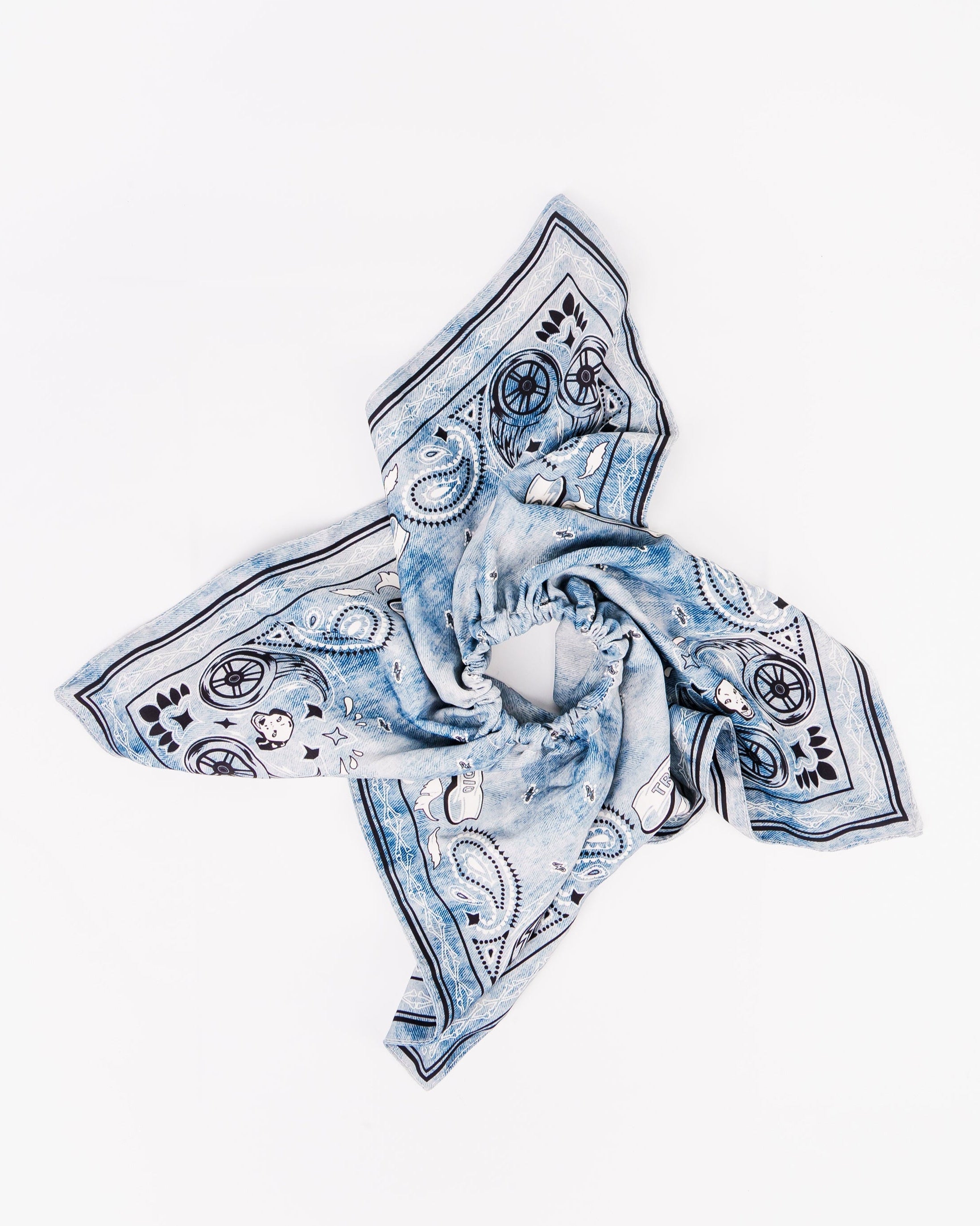 Paisley Bandana Hair Scrunchie