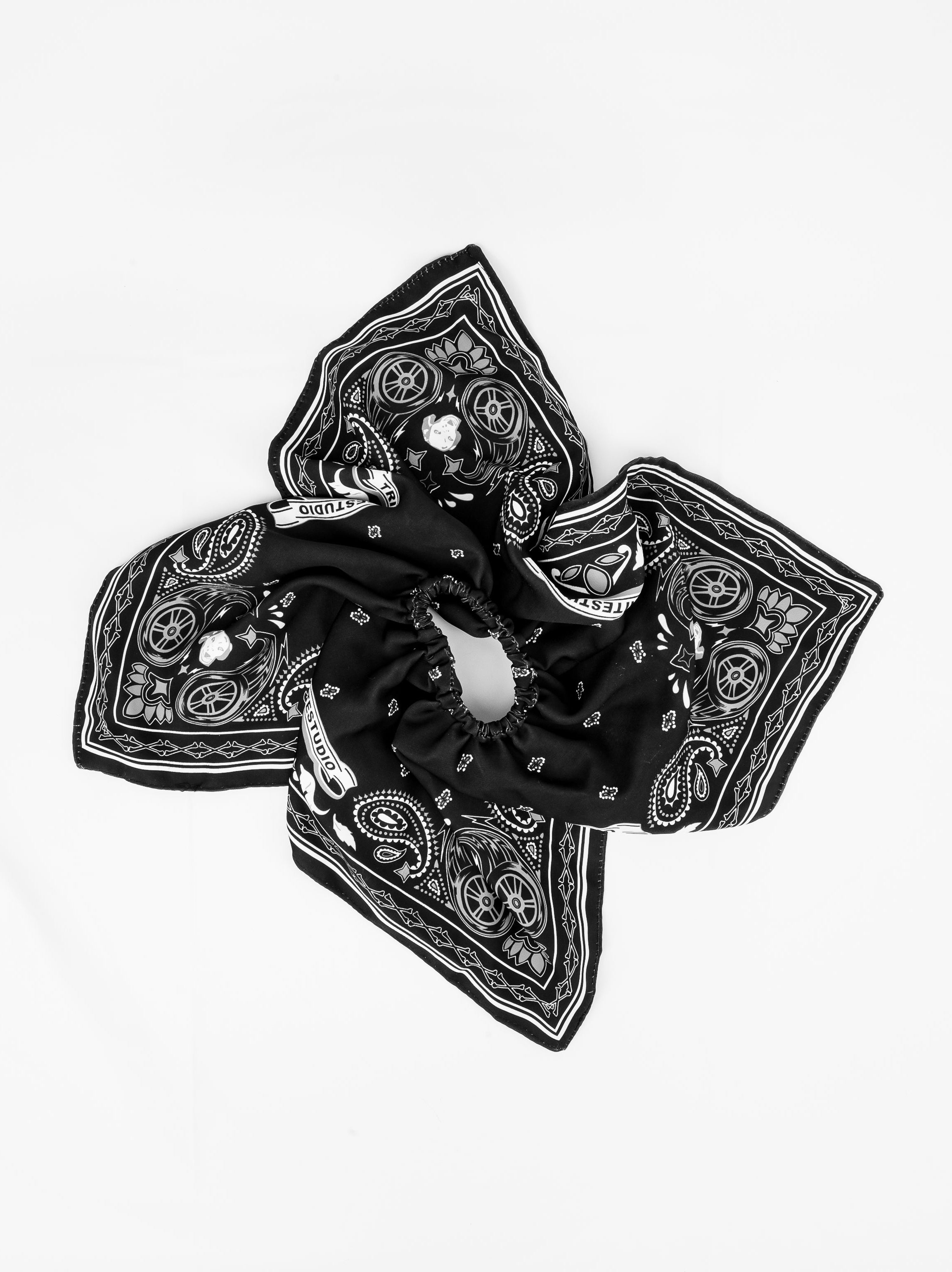 Paisley Bandana Hair Scrunchie