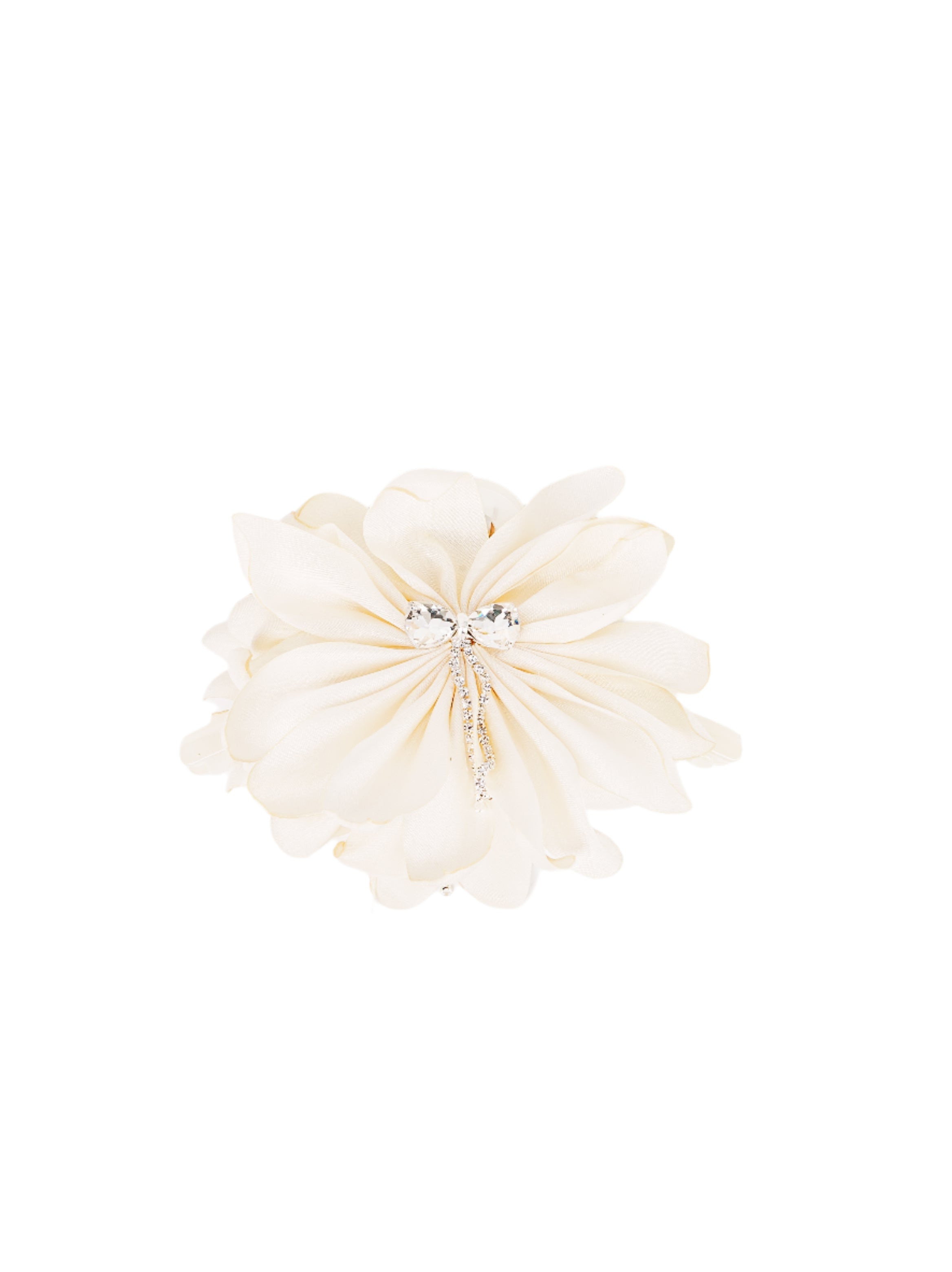 Satin Dahlia Flower Hair Claw