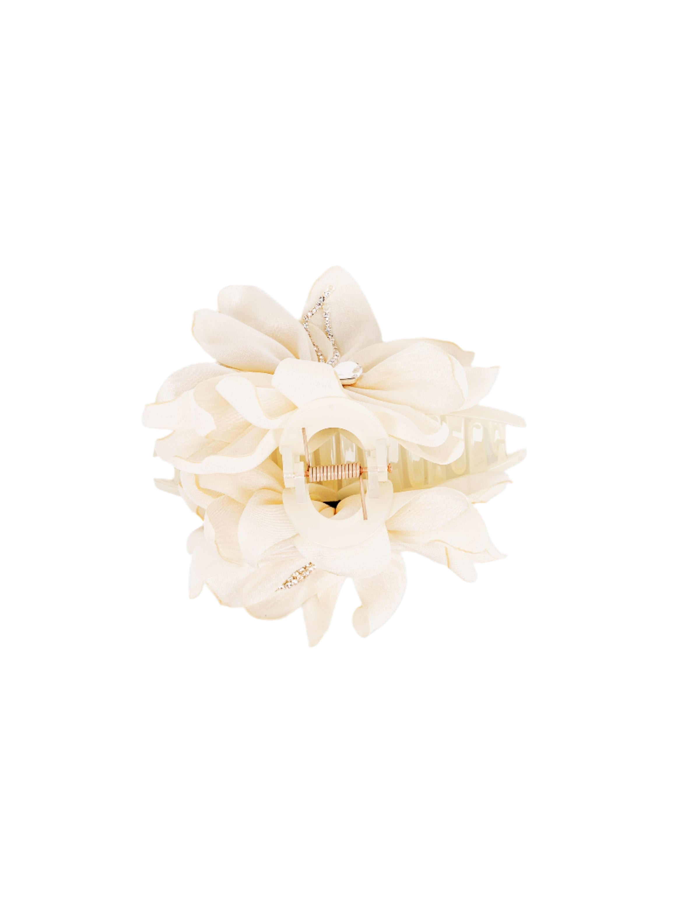 Satin Dahlia Flower Hair Claw