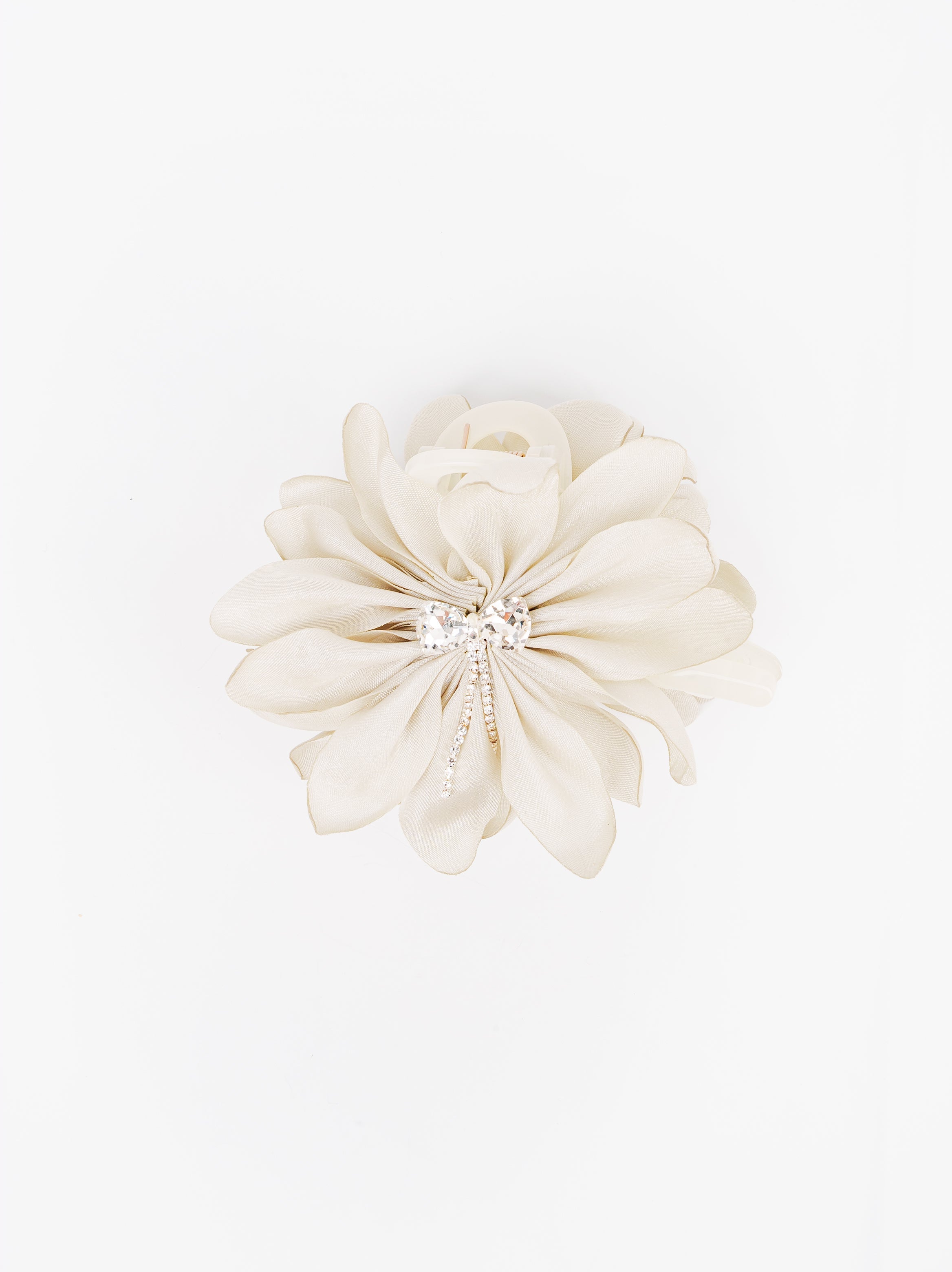 Satin Dahlia Flower Hair Claw