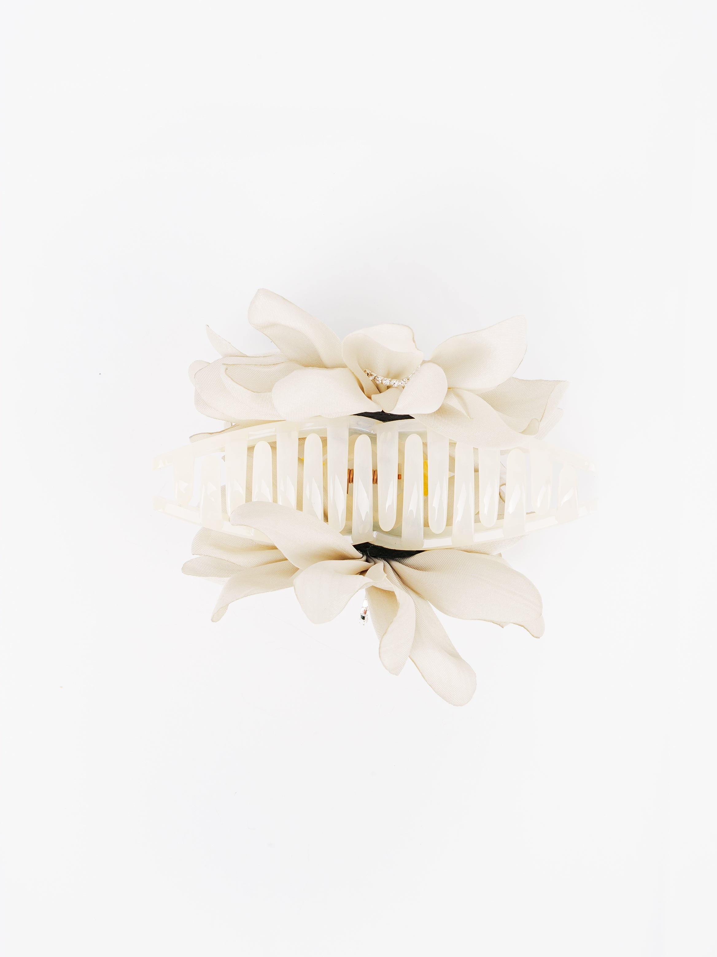 Satin Dahlia Flower Hair Claw