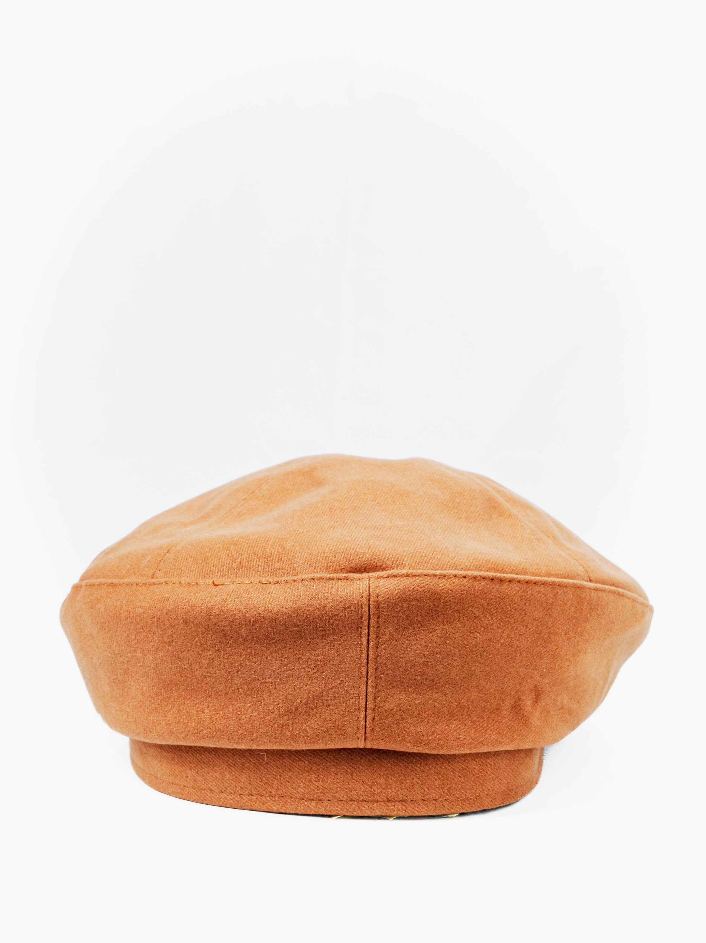 Wool-Blend Flat Cap Red