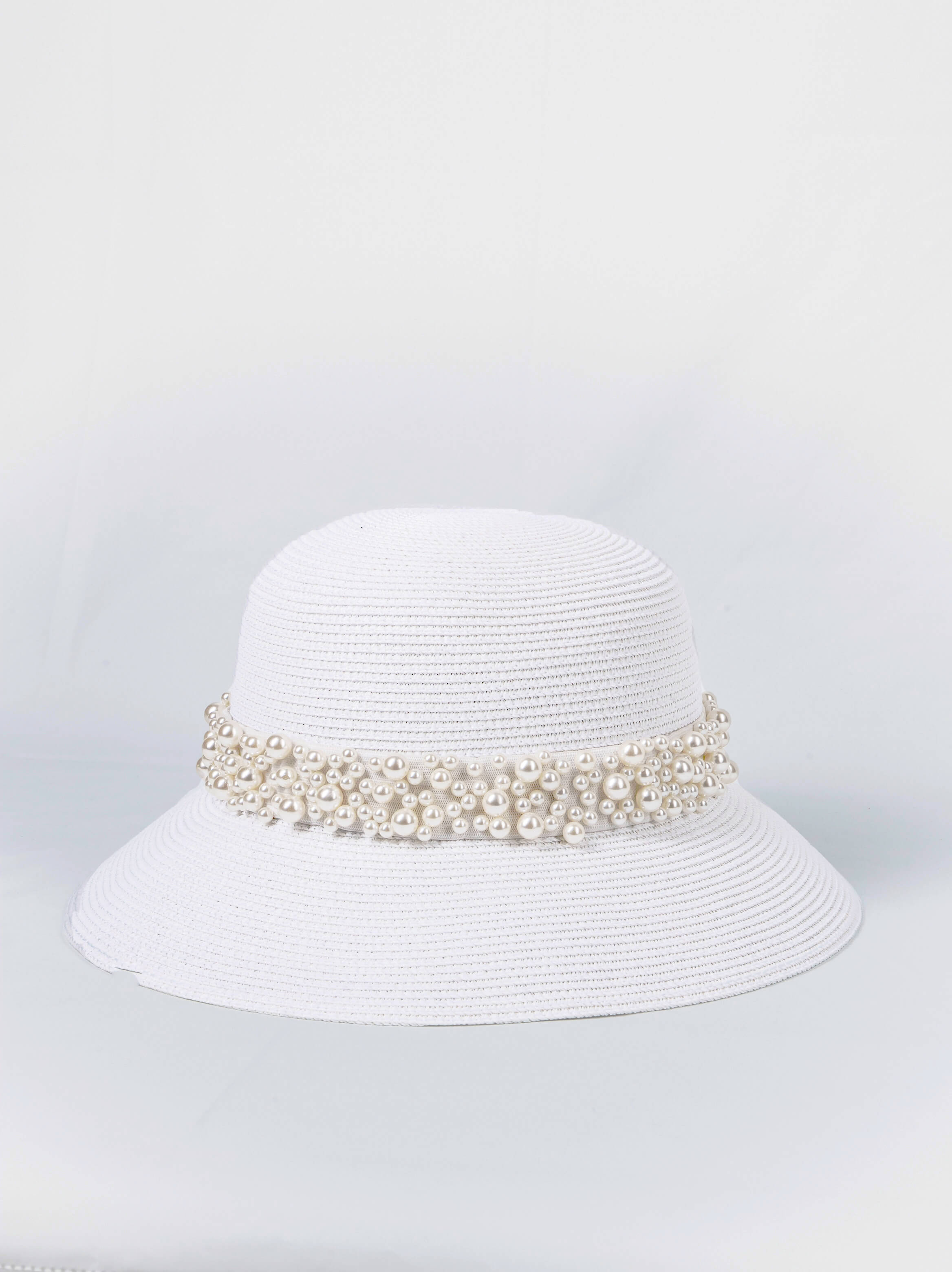 Pearl Cluster Woven Sun Hat