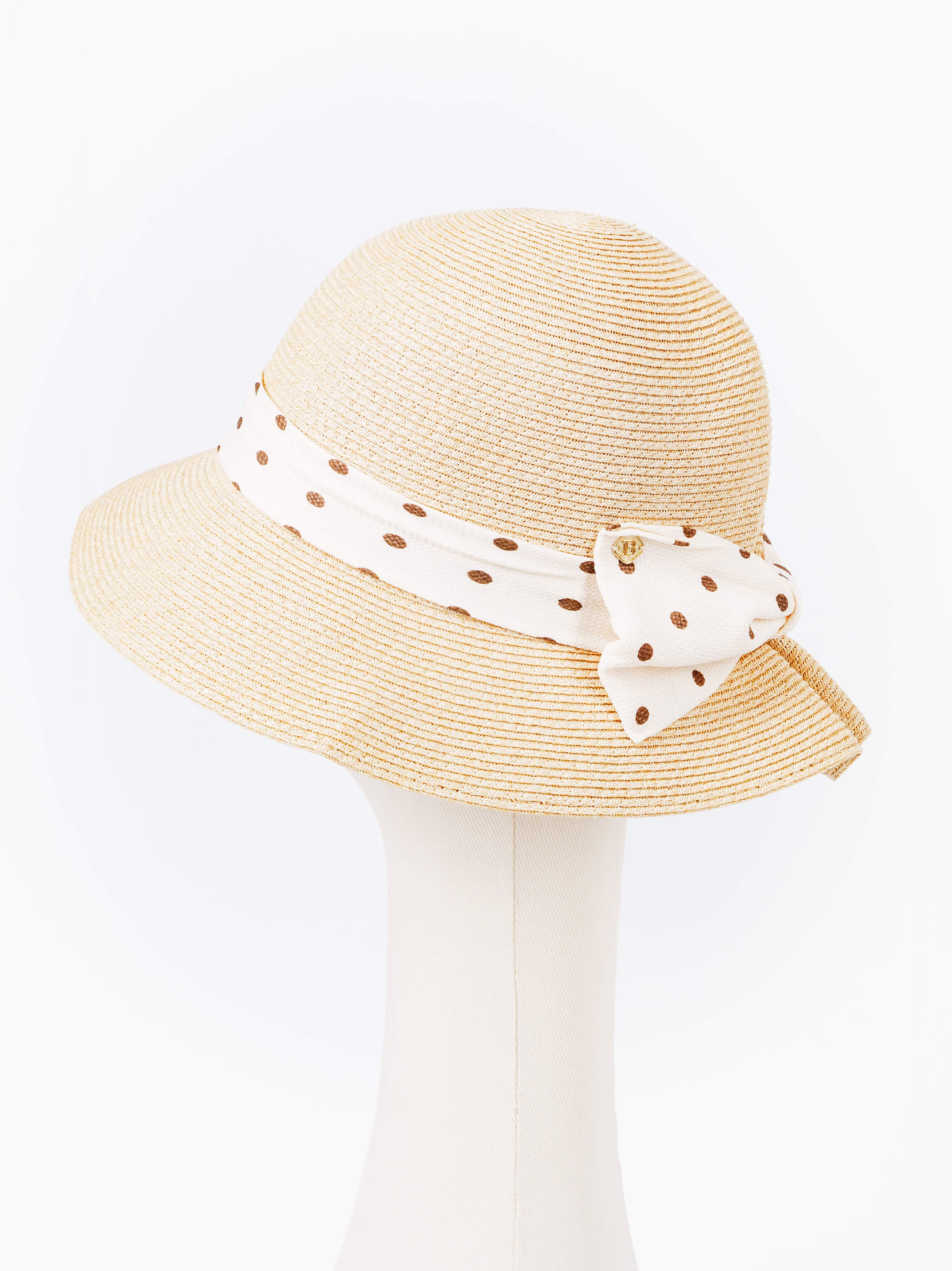 Polka Dot Bow Sun Hat