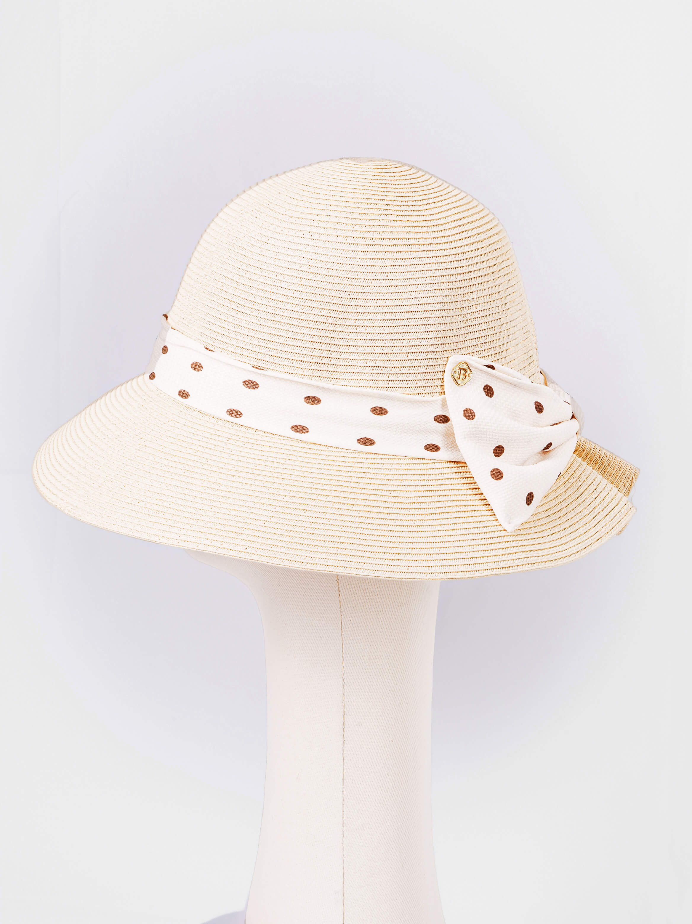 Polka Dot Bow Sun Hat