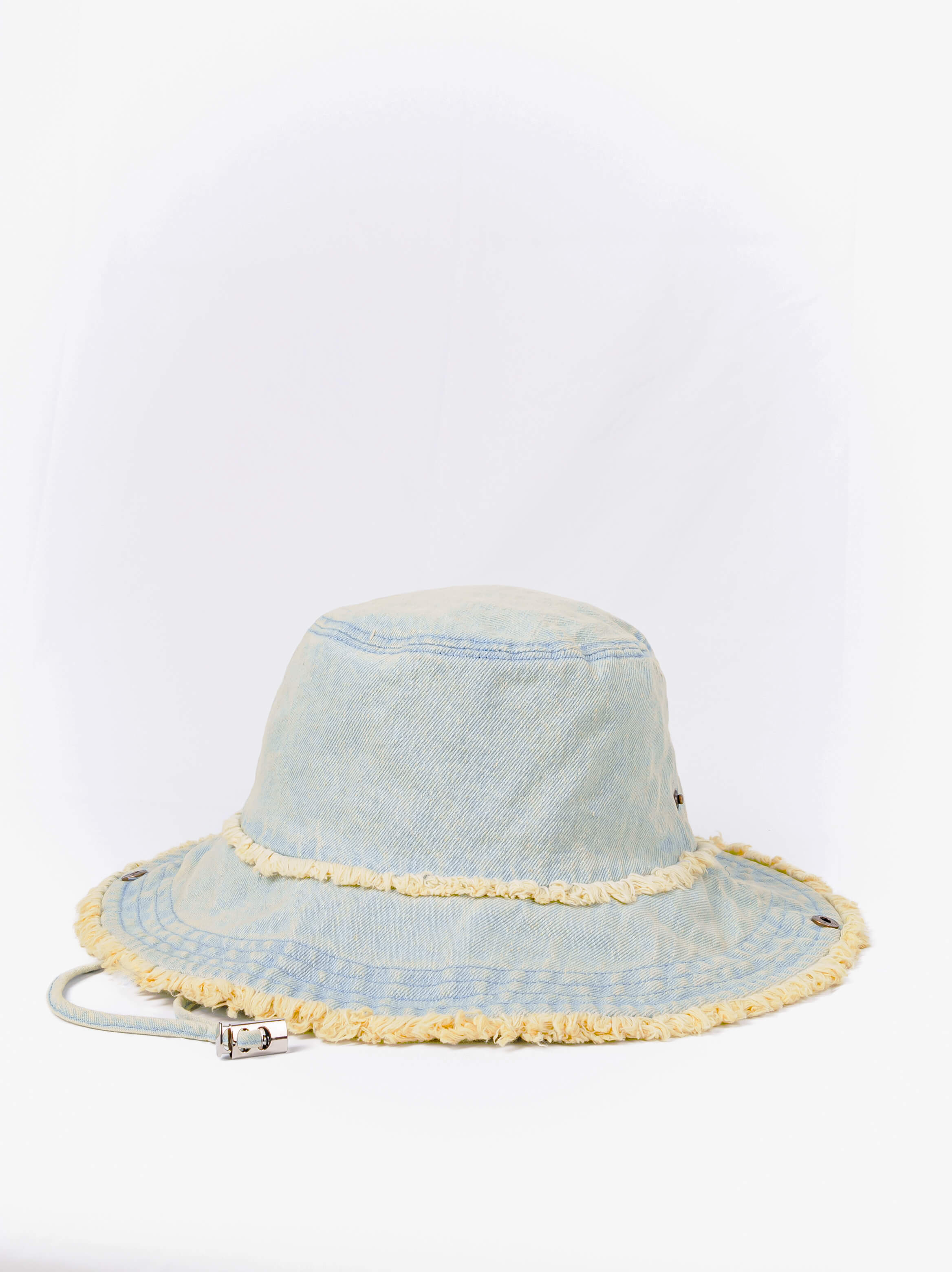 Frayed Edge Denim Sun Hat