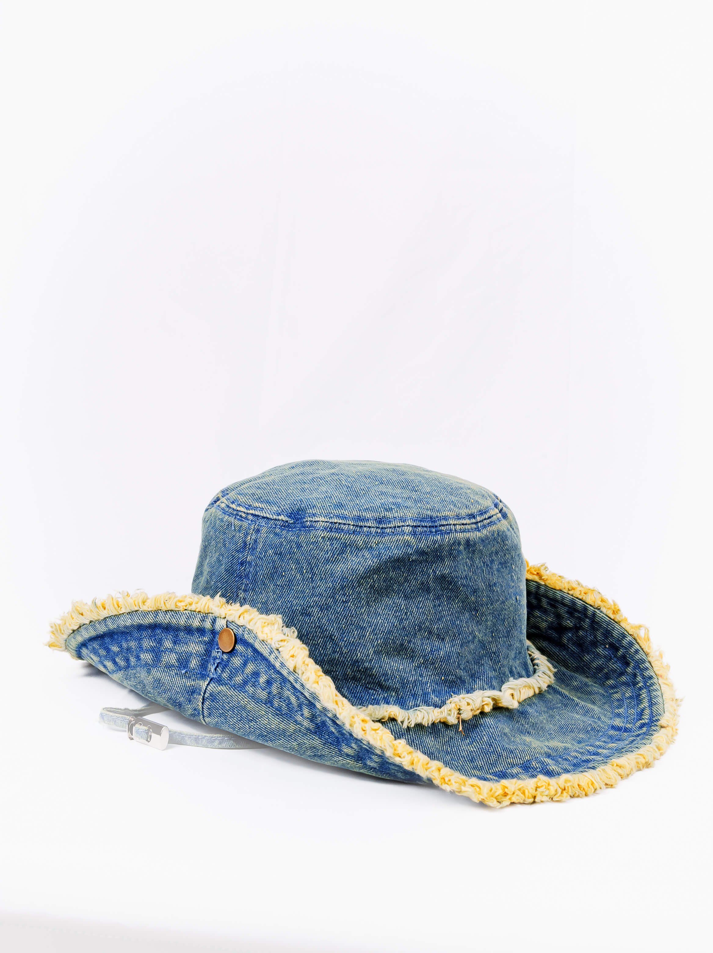Frayed Edge Denim Sun Hat