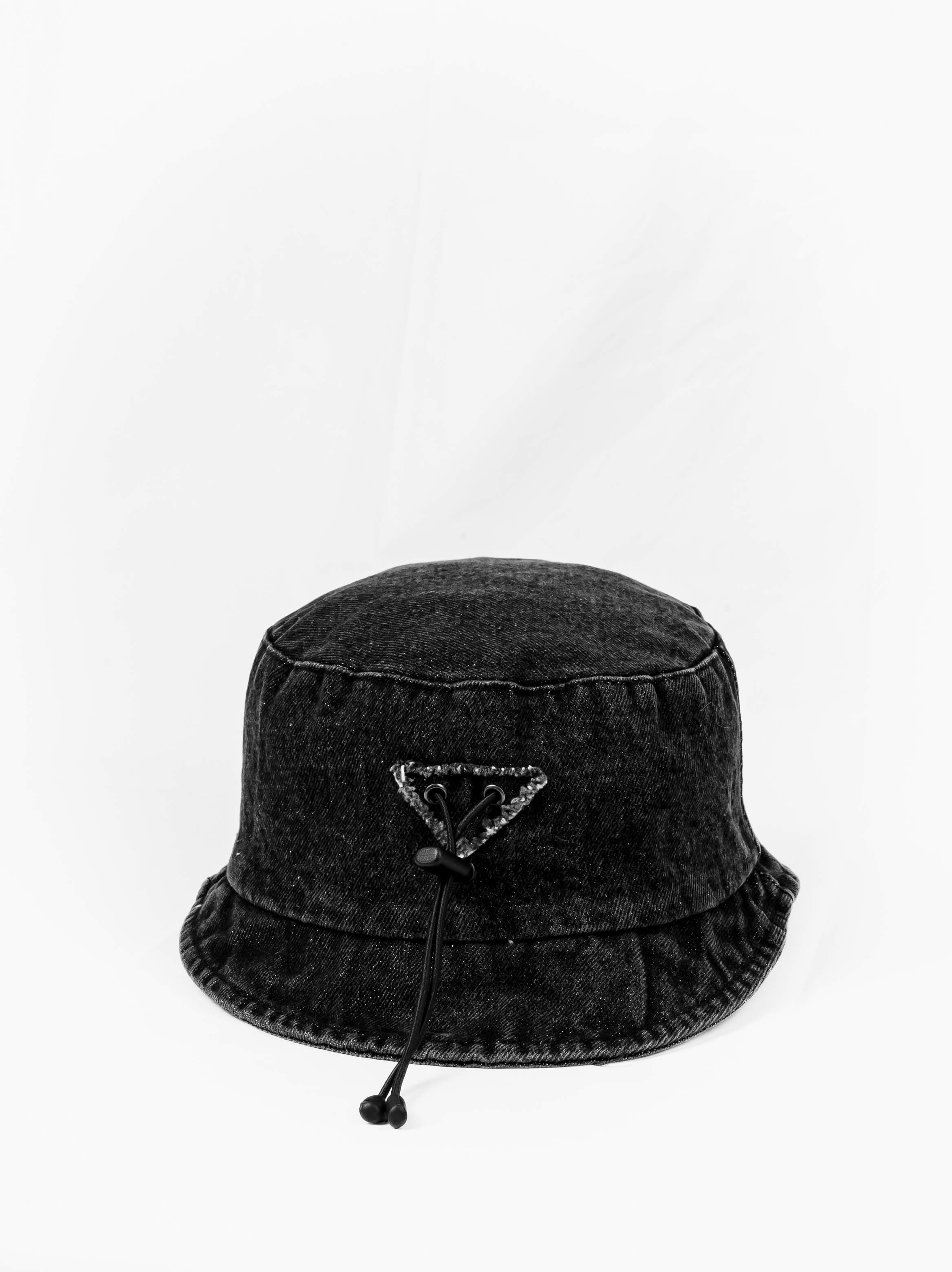 Denim Drawcord Bucket Hat