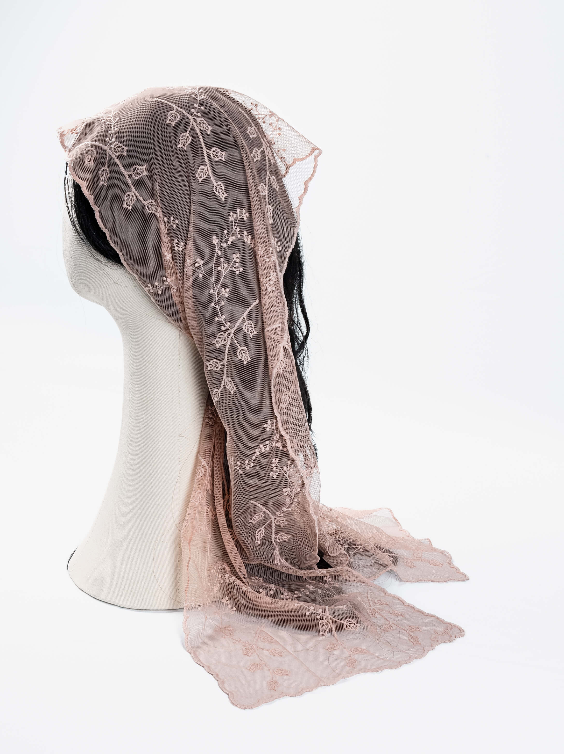 Leaf Vine Rectangular Lace Scarf