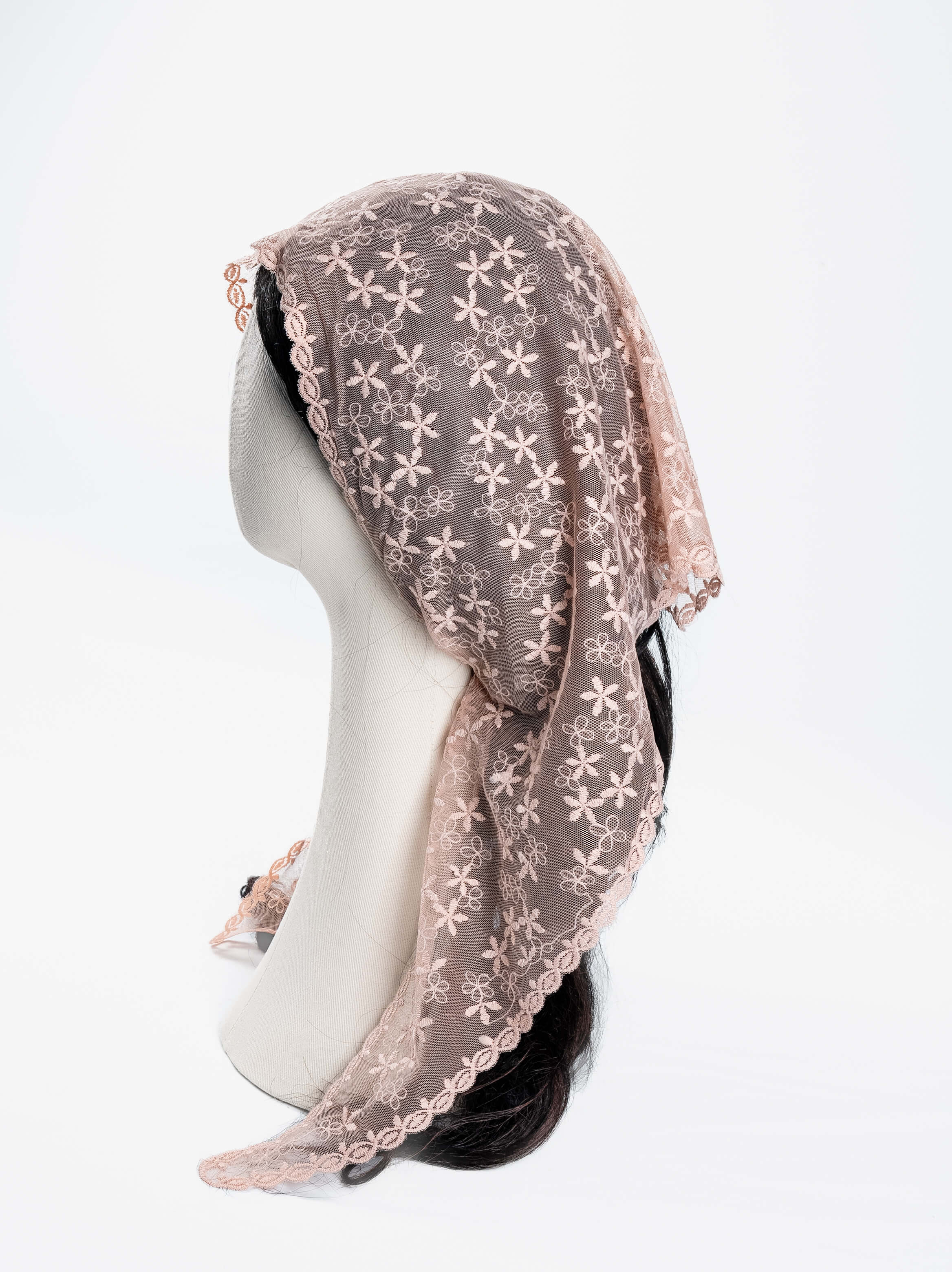 Daisy Whirl Lace Veil Scarf