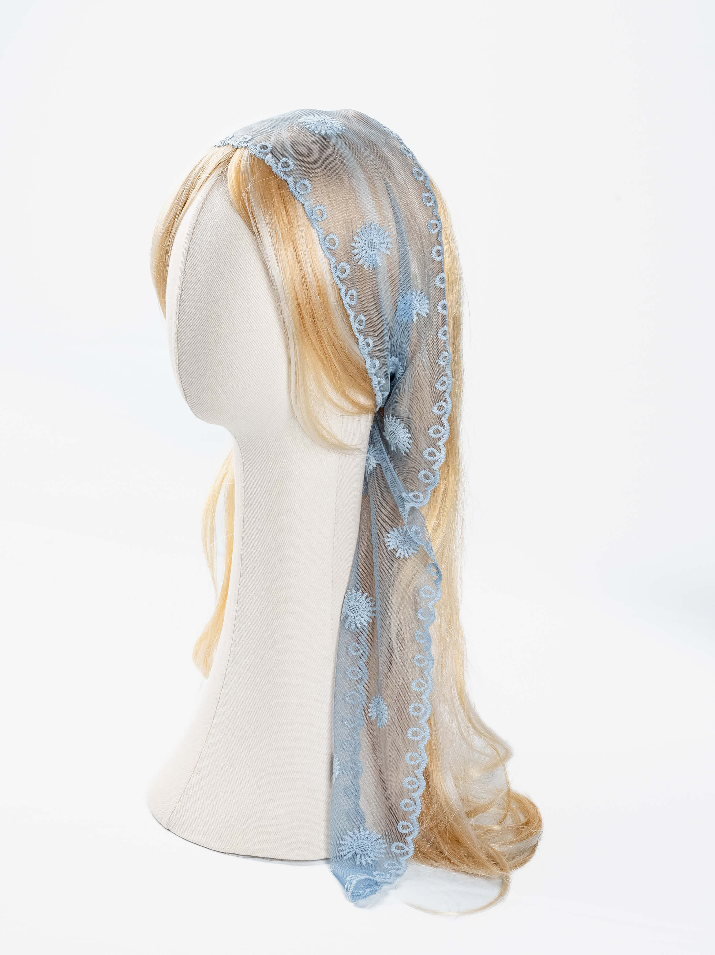 Daisy Loop Slim Veil Scarf