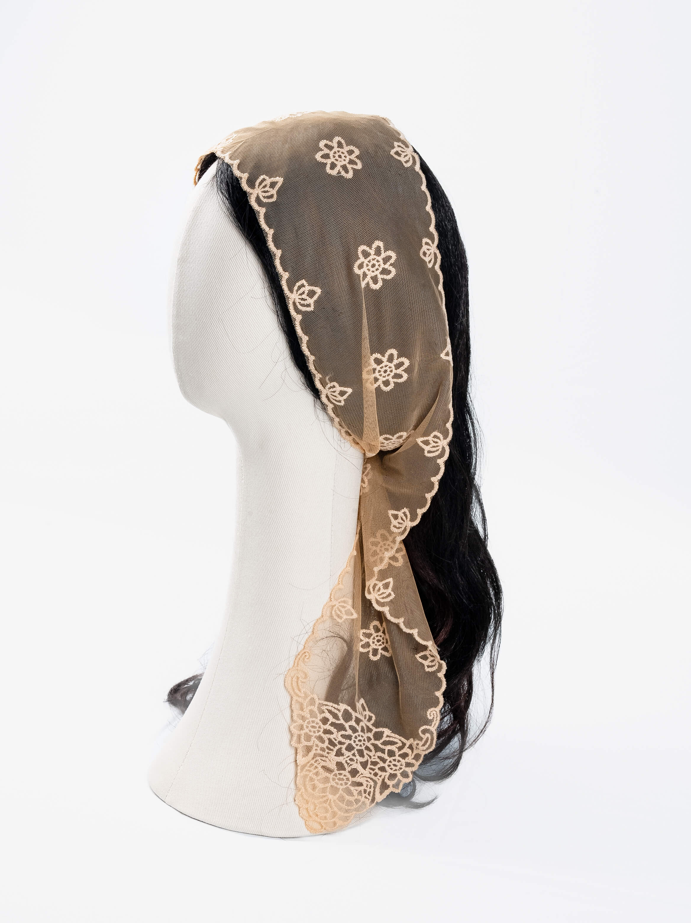 Daisy Loop Slim Veil Scarf